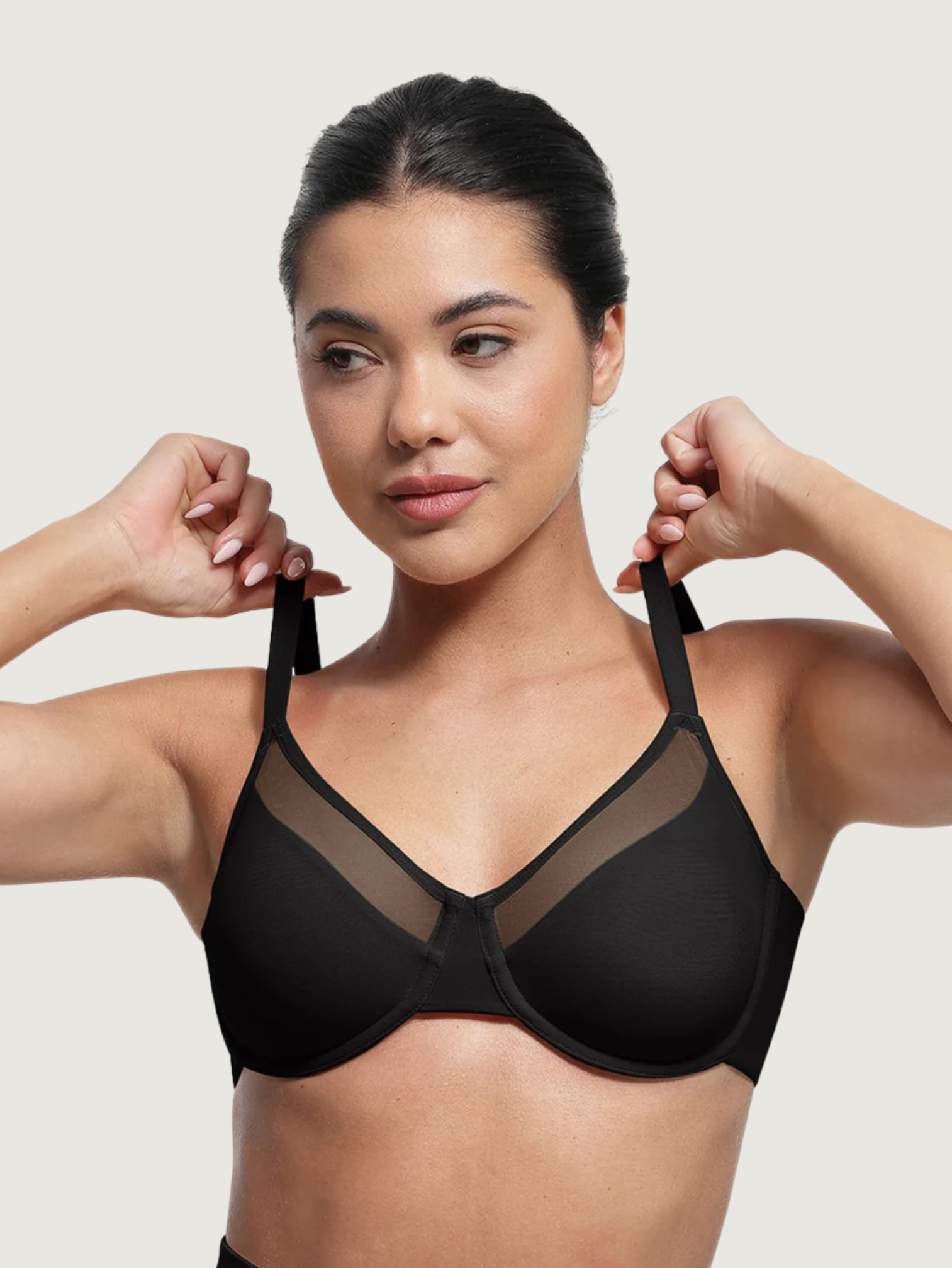 FULL COVERAGE MESH UNDERWIRE BRA