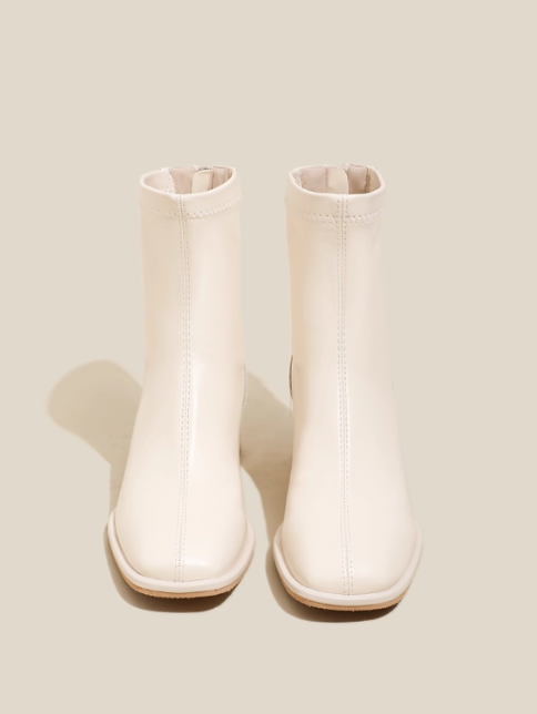 ELEGANT BLOCK HEEL ANKLE BOOTS