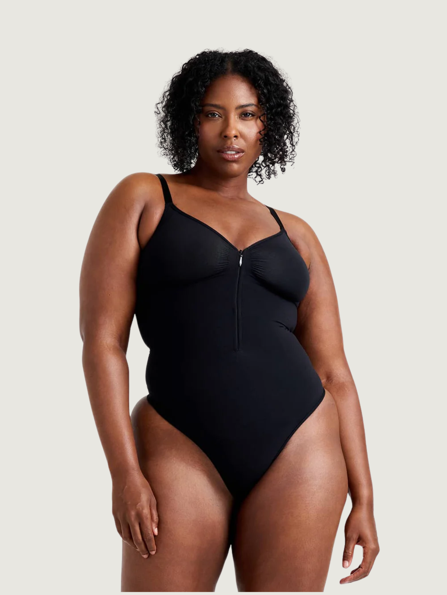ZIP & SHAPE SEAMLESS BODYSUIT