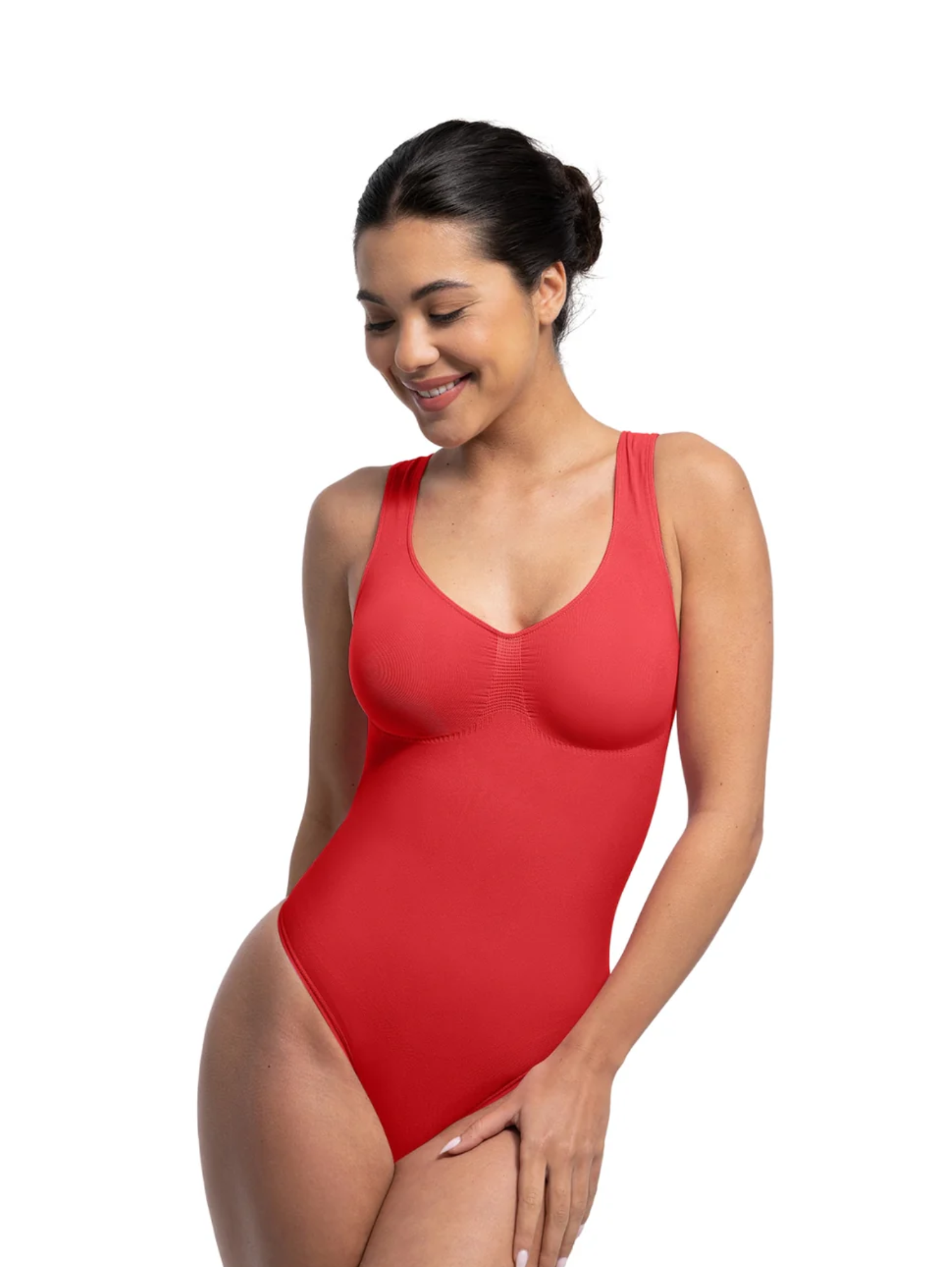 SCULPTING SEAMLESS THONG BODYSUIT
