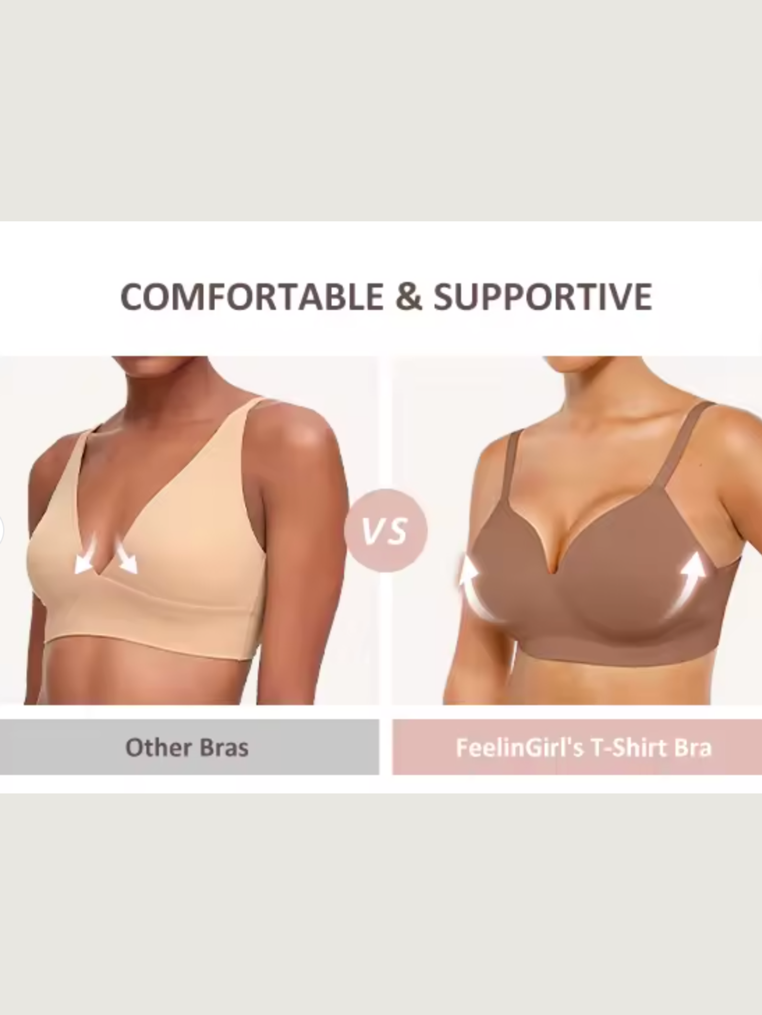 SEAMLESS WIRELESS SHAPING BRA