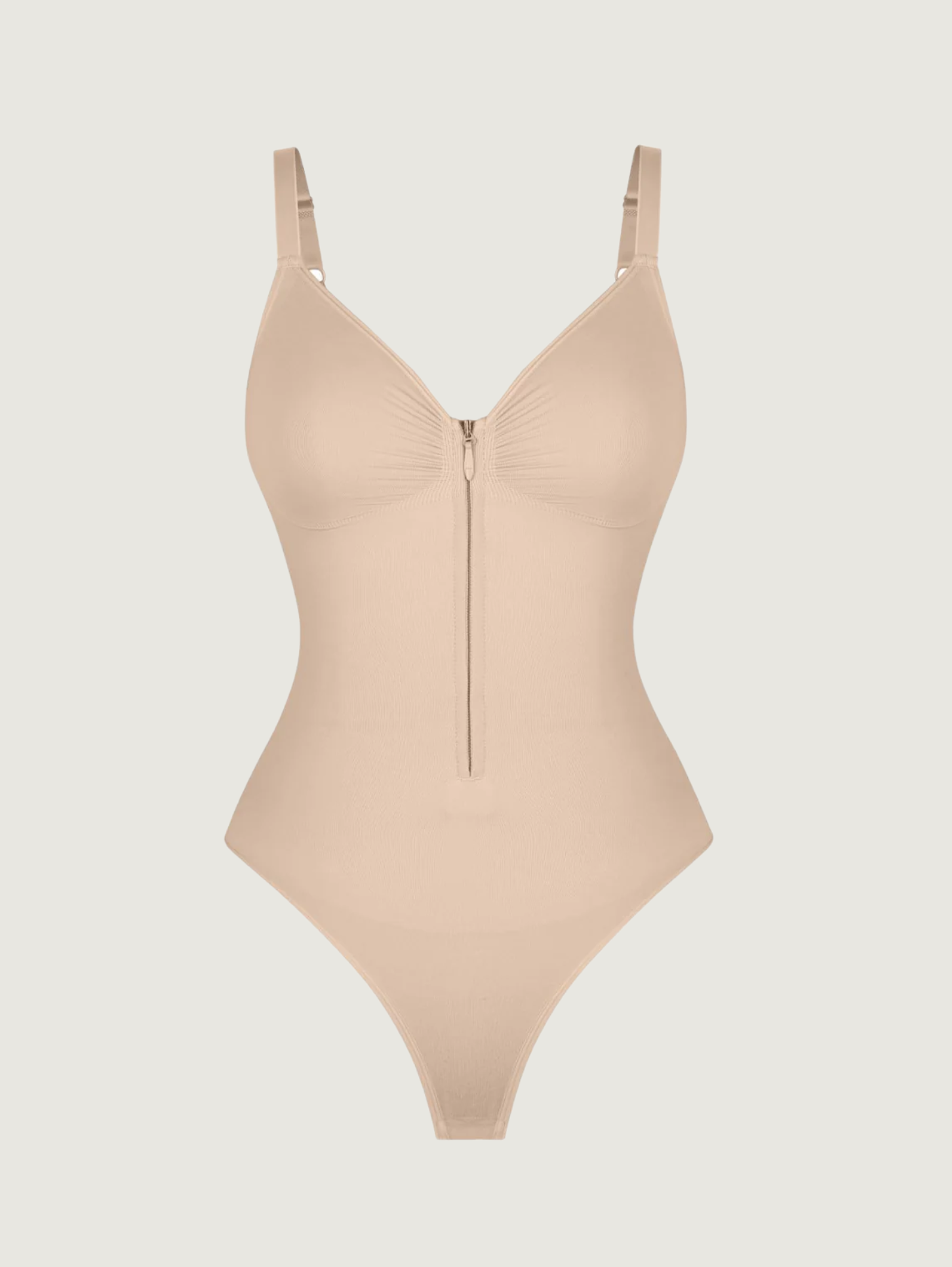 ZIP & SHAPE SEAMLESS BODYSUIT