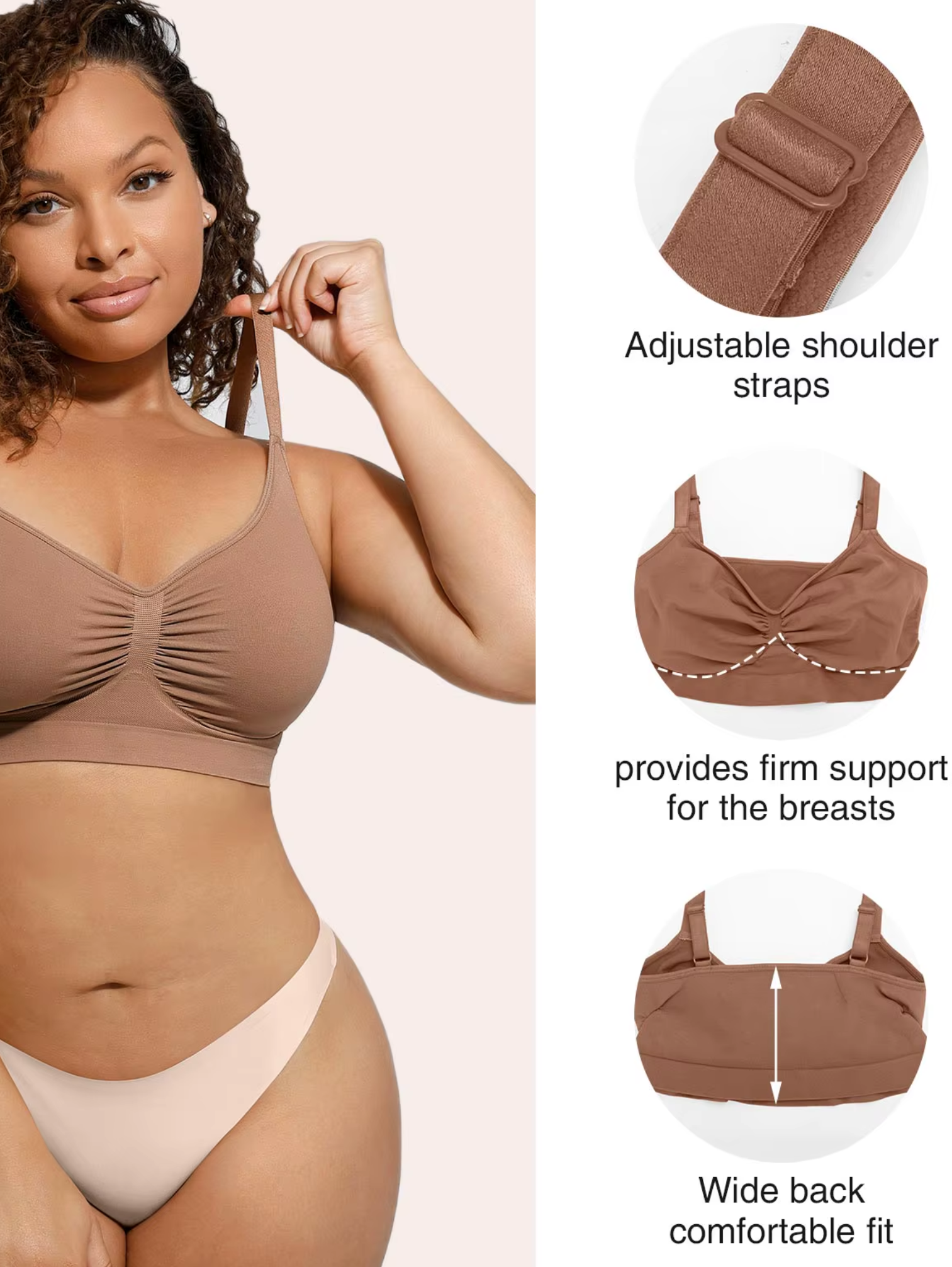 SEAMLESS SUPPORTIVE BRA