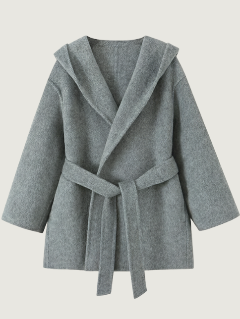 WOLLEN BATHROBE DOUBLE-SIDED STYLE COAT