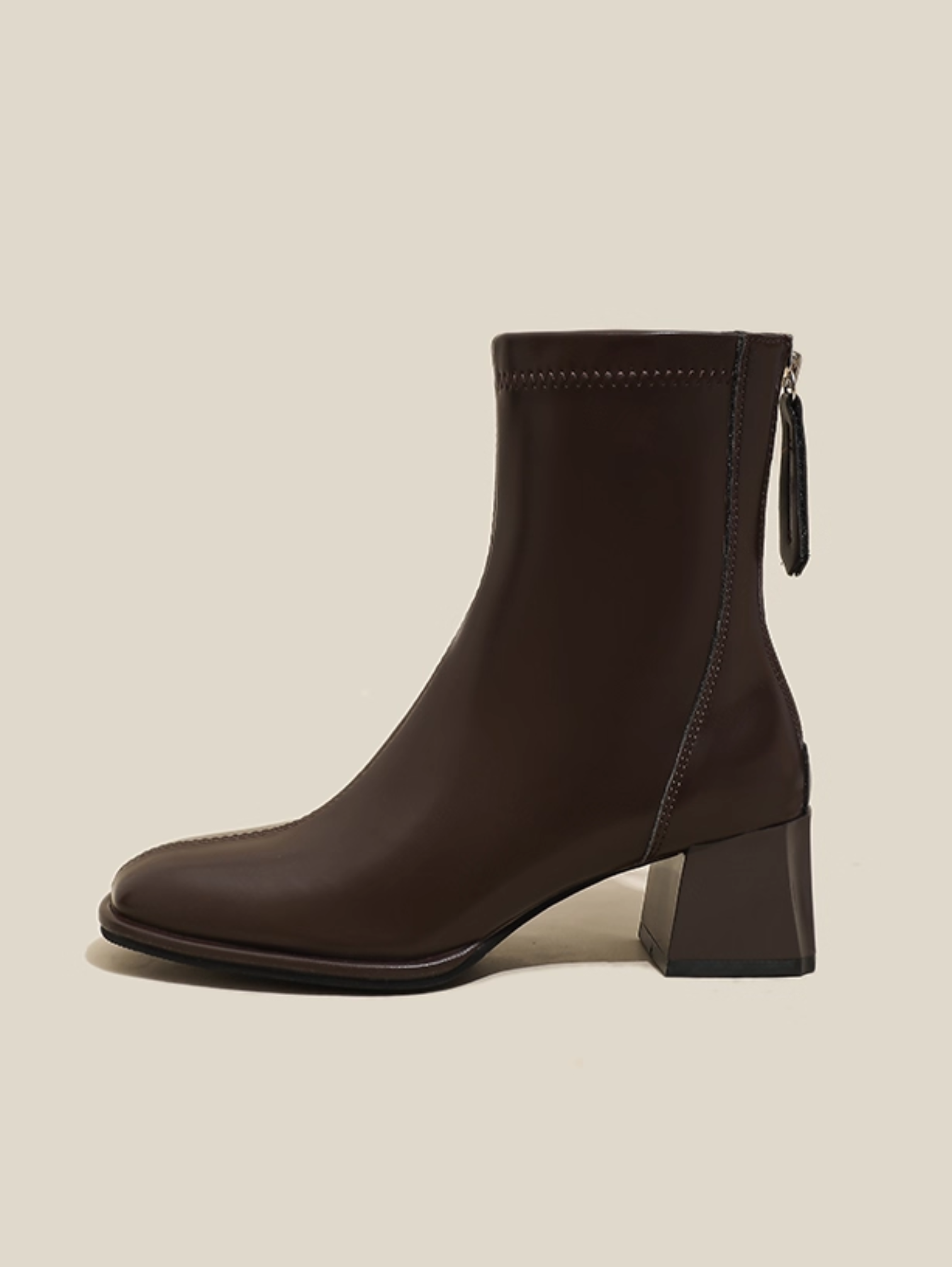 ELEGANT BLOCK HEEL ANKLE BOOTS