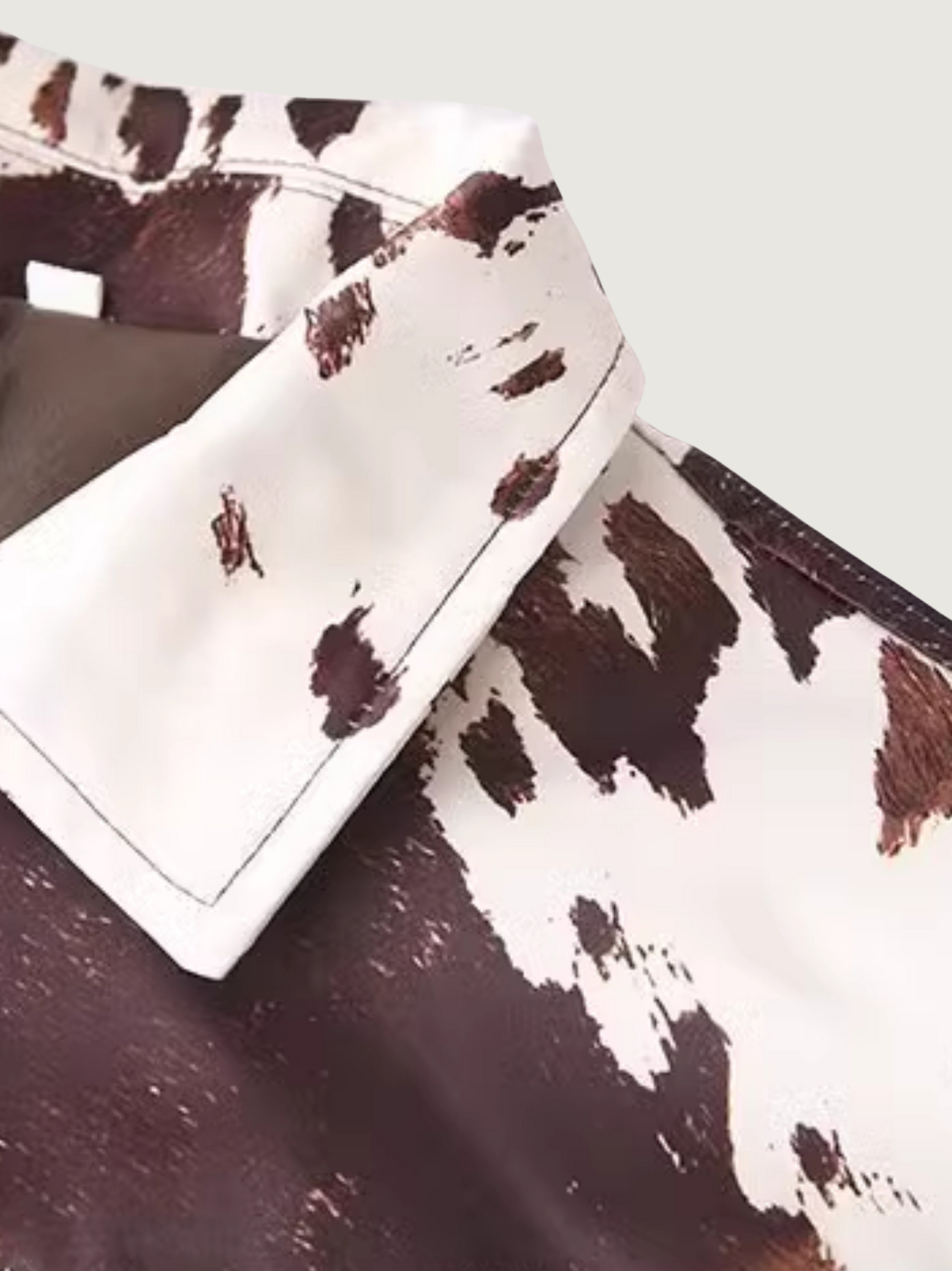 VINTAGE COW PRINT SHORT JACKET