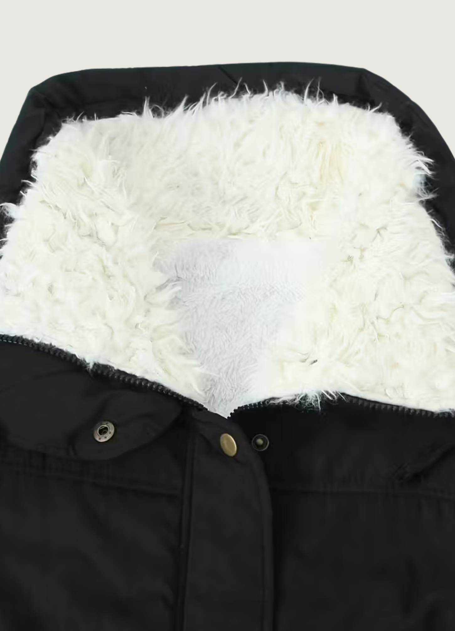 LONG SLEEVE PARKA JACKET WITH POCKETS