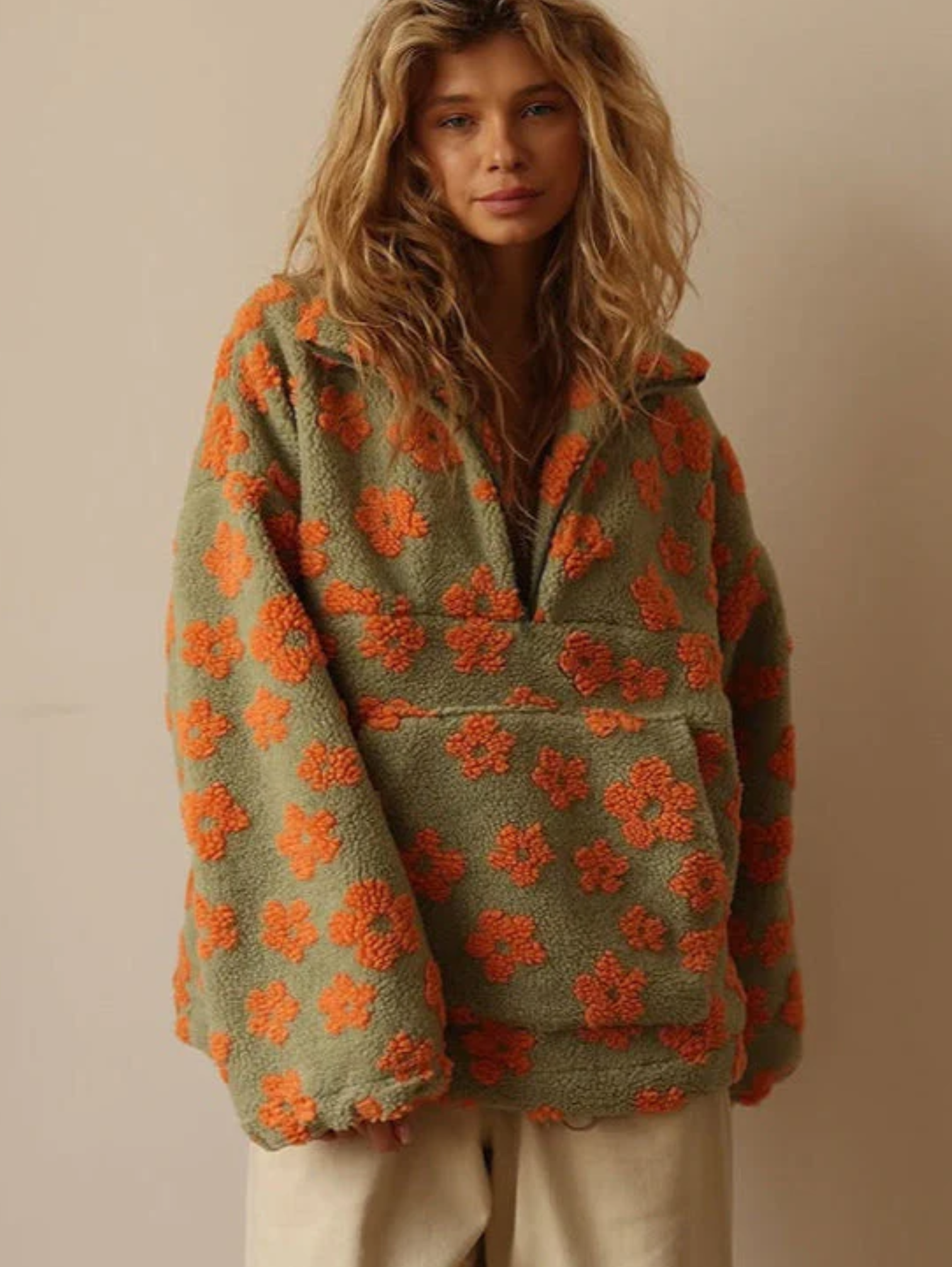 DAISY | FURRY ZIP PULLOVER