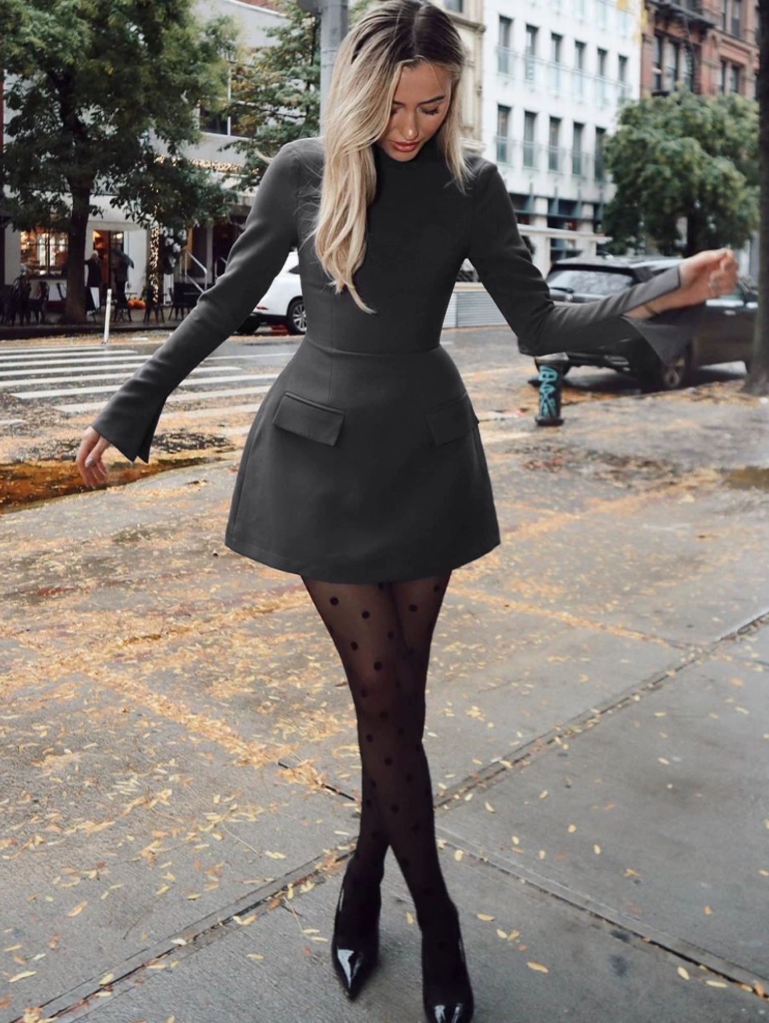 RETRO A-LINE MINI DRESS