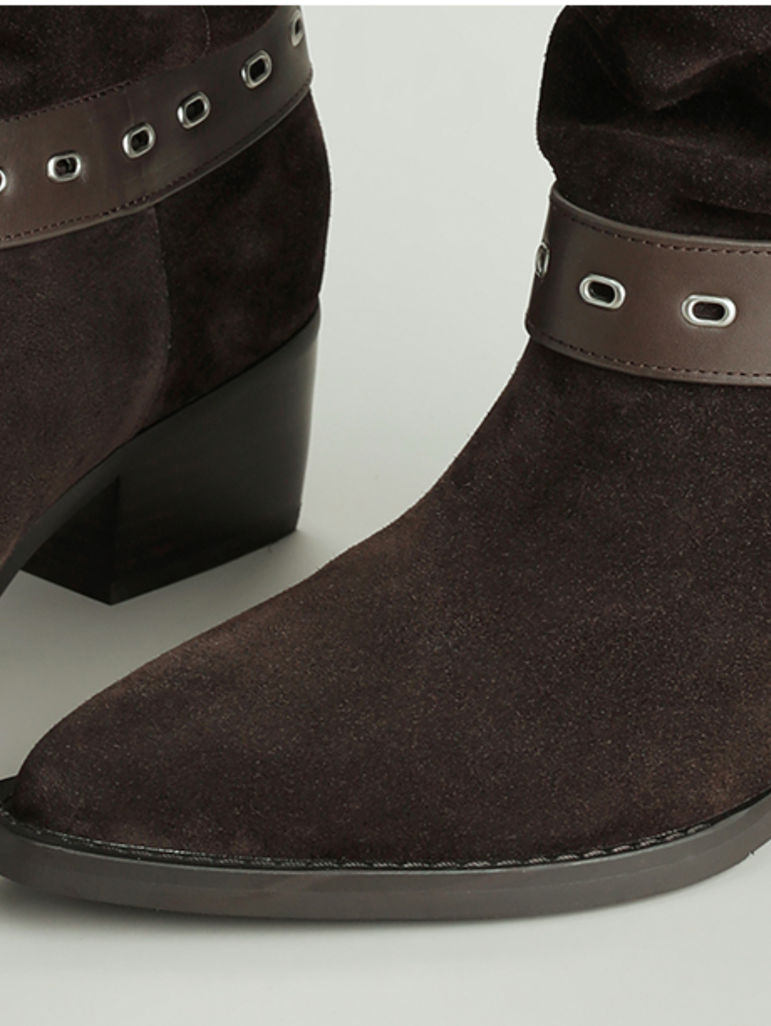 BUCKLE STACKED BOOTS