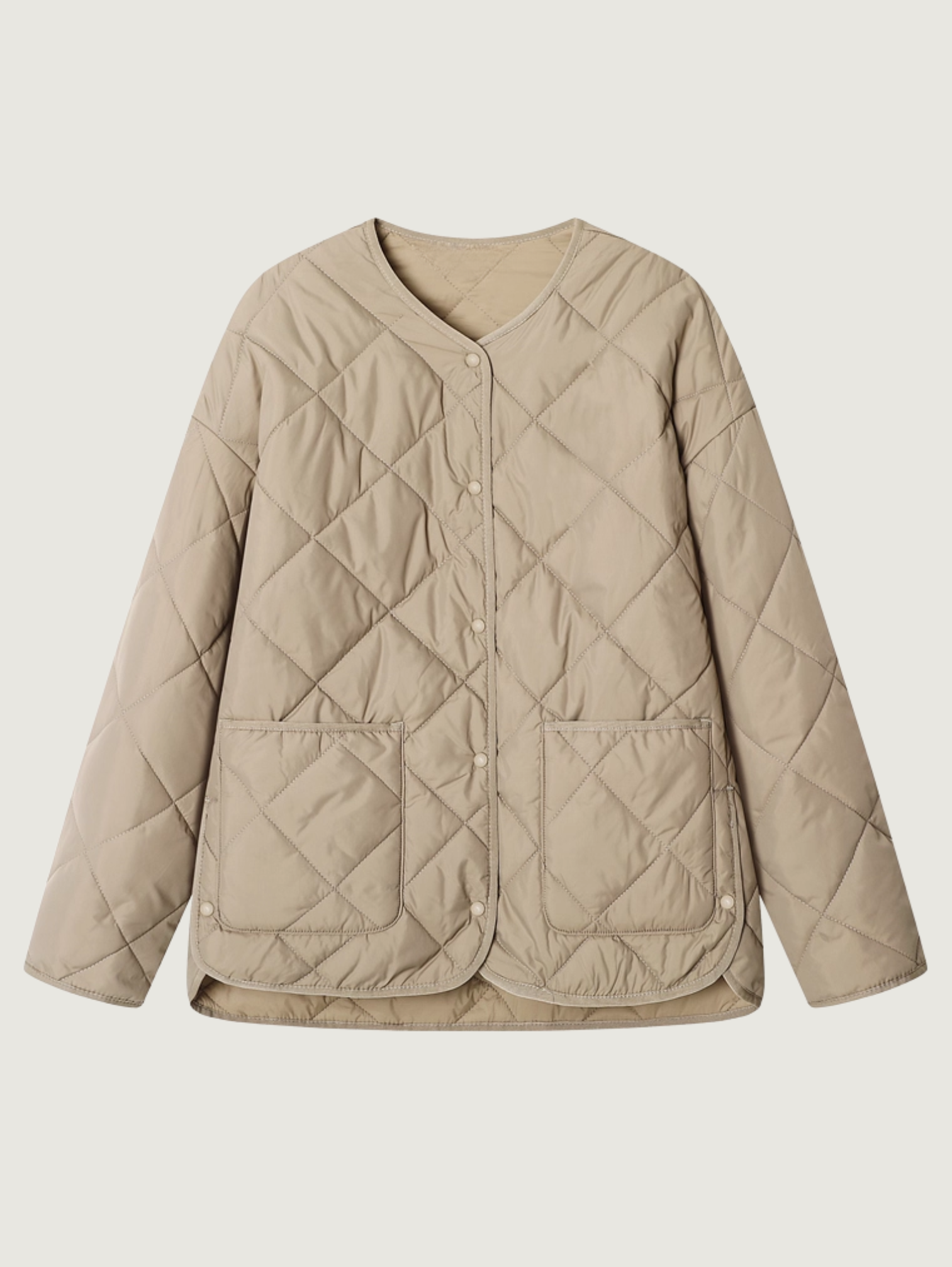 LOOSE FIT QUILTED CASUAL JACKET