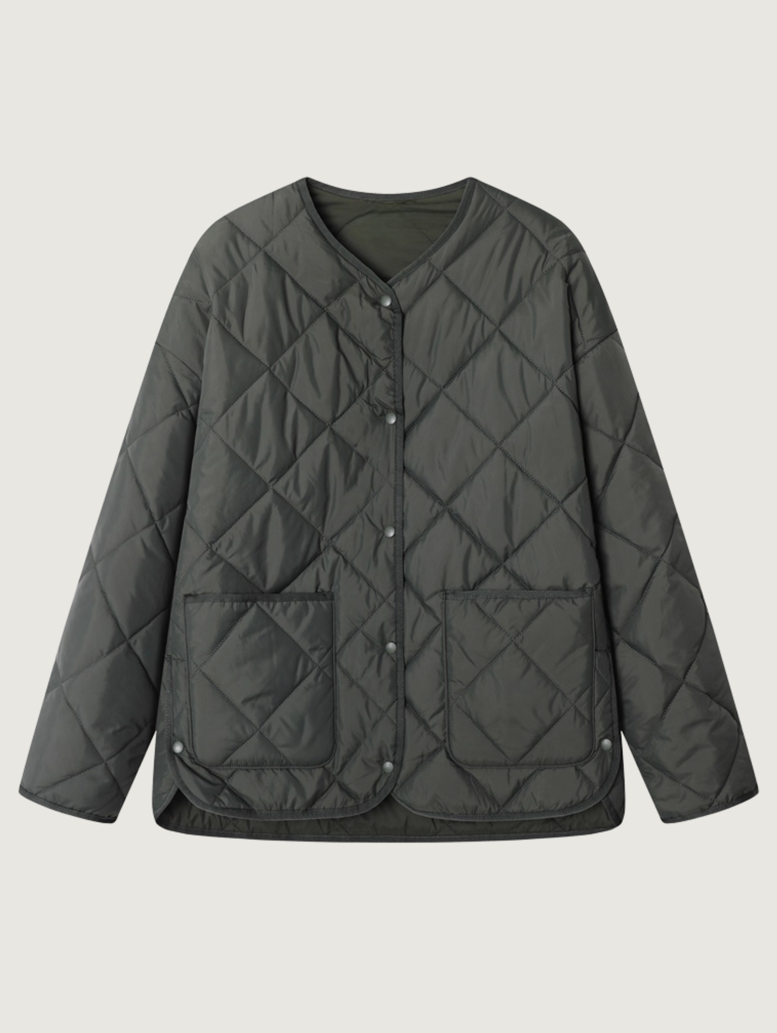 LOOSE FIT QUILTED CASUAL JACKET