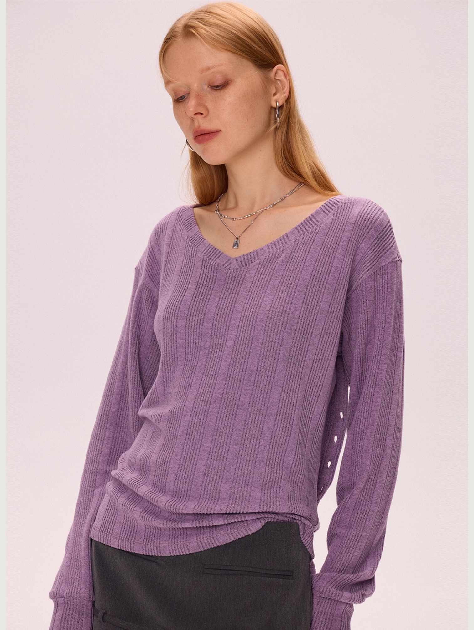 DOUBLE-BREASTED SLIM FLEECE