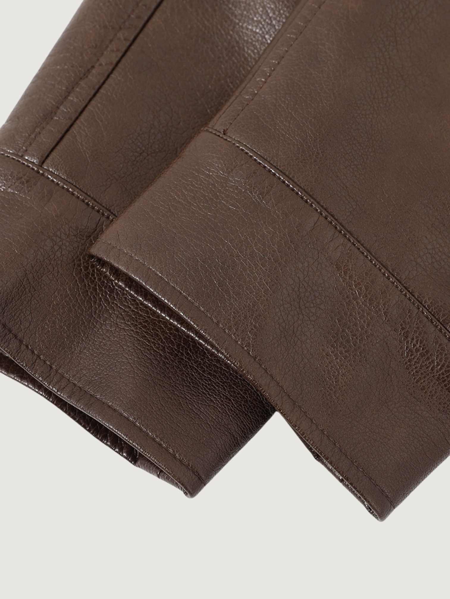 AMERICAN STAND COLLAR LEATHER JACKET