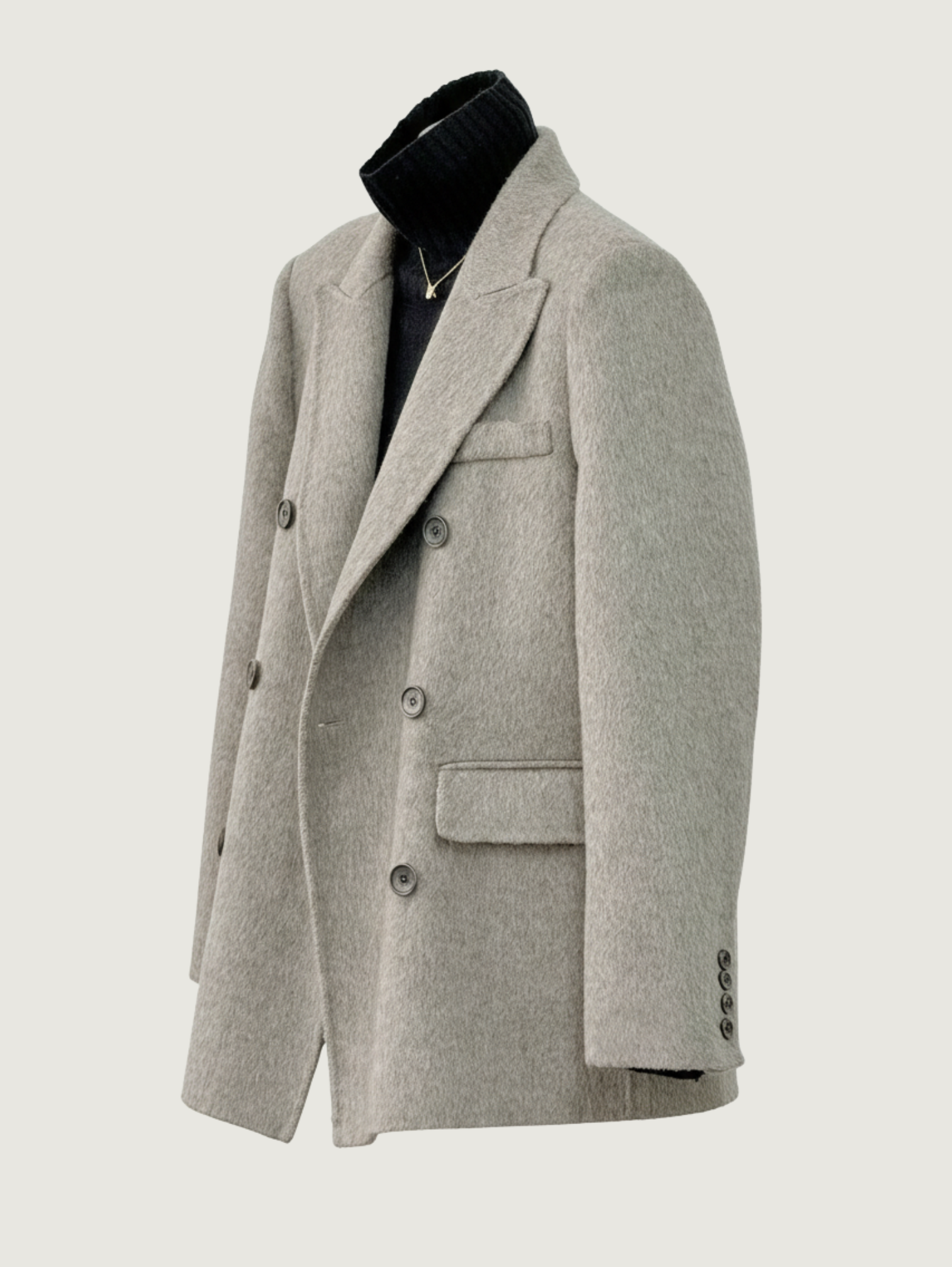 AUTUMN WINTER WOOL CASHMERE BLAZER