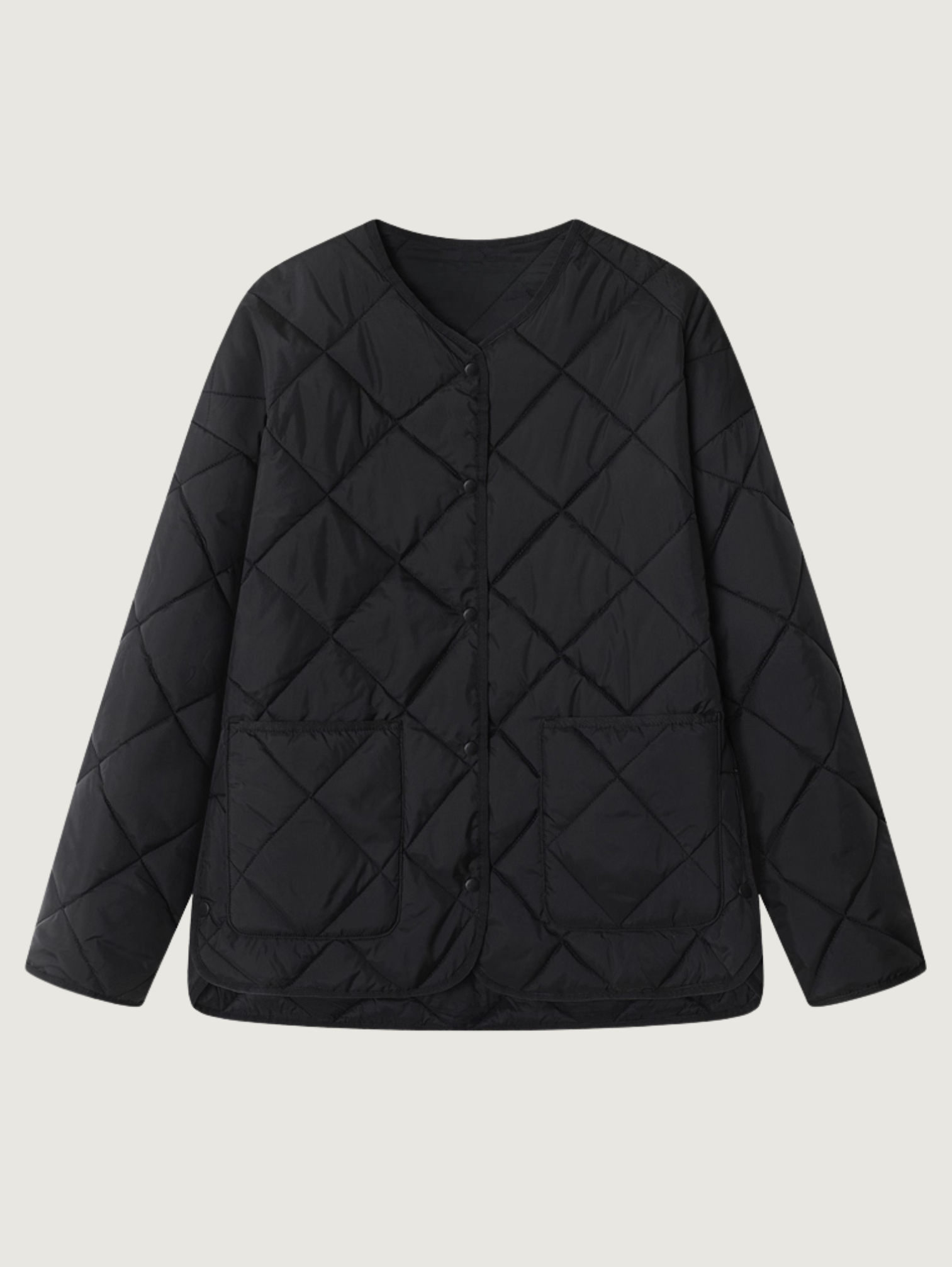 LOOSE FIT QUILTED CASUAL JACKET