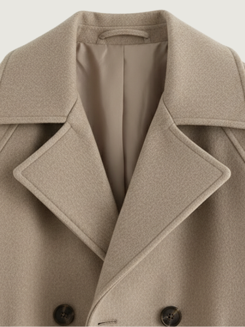 RETRO WOLLEN SUIT COLLAR JACKET