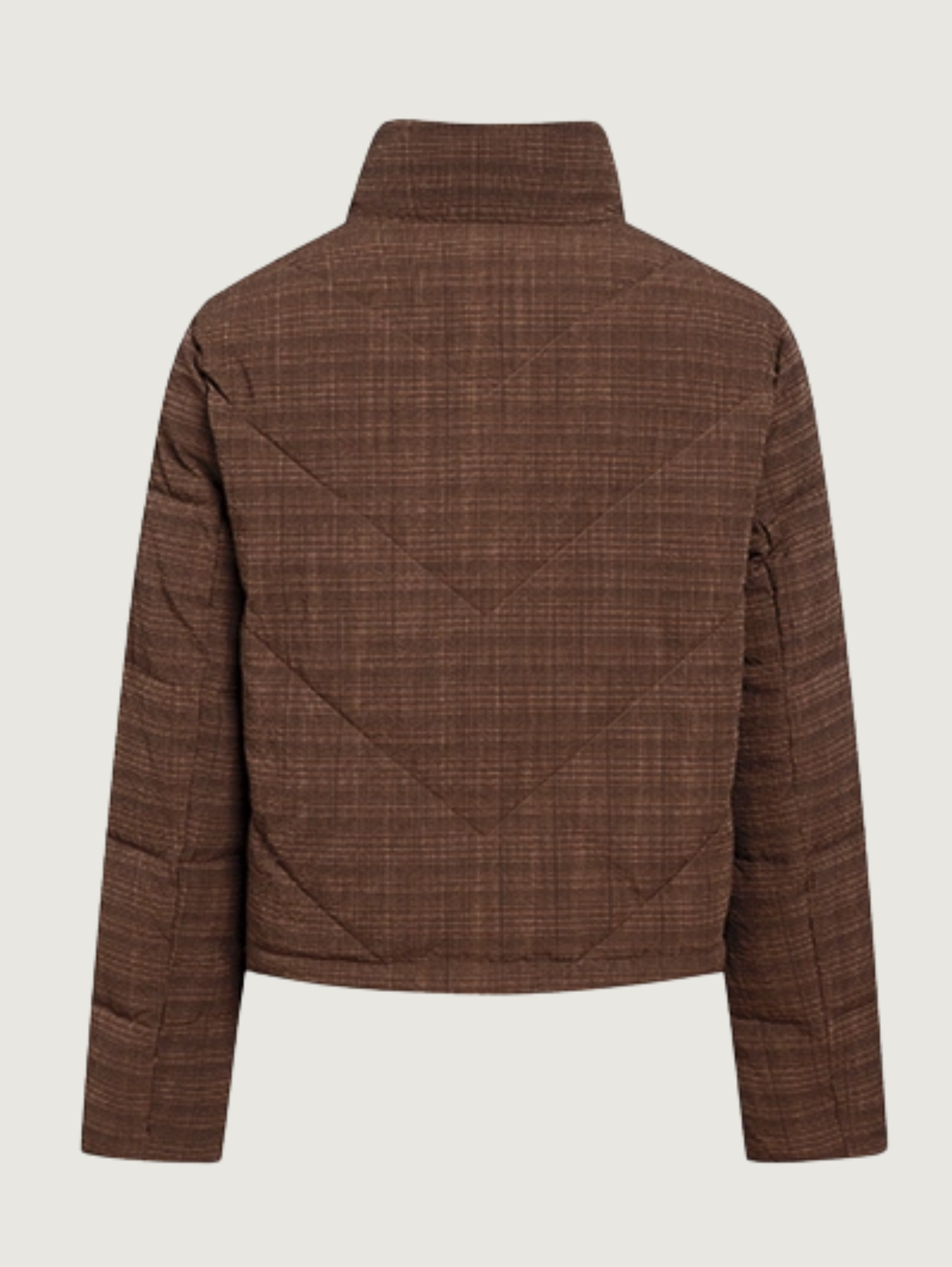 QUILTED STAND COLLAR JACKET