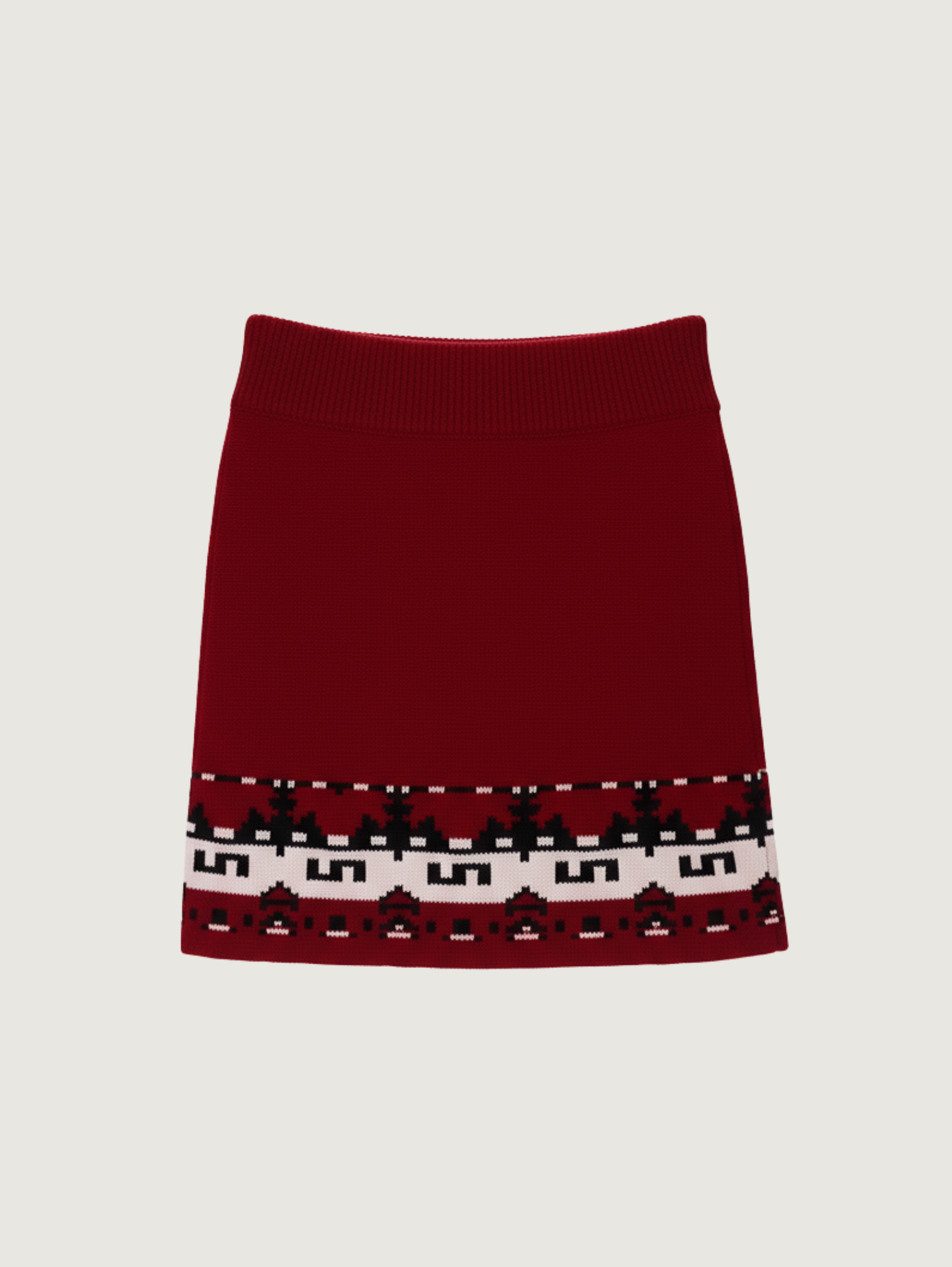 ELEGANT JACQUARD MINI SKIRT