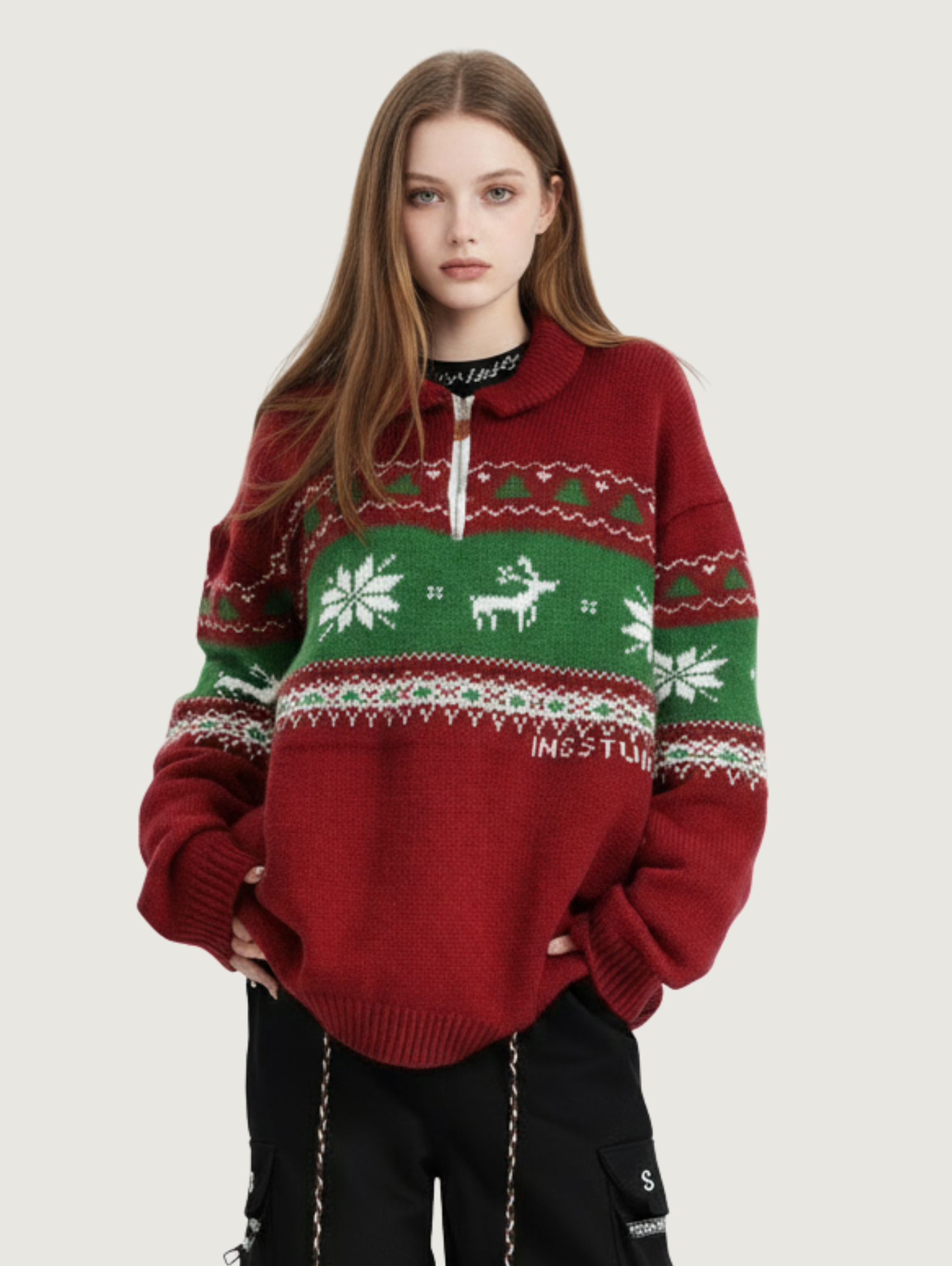 CHRISTMAS FAIR ISLE SWEATER JACKET