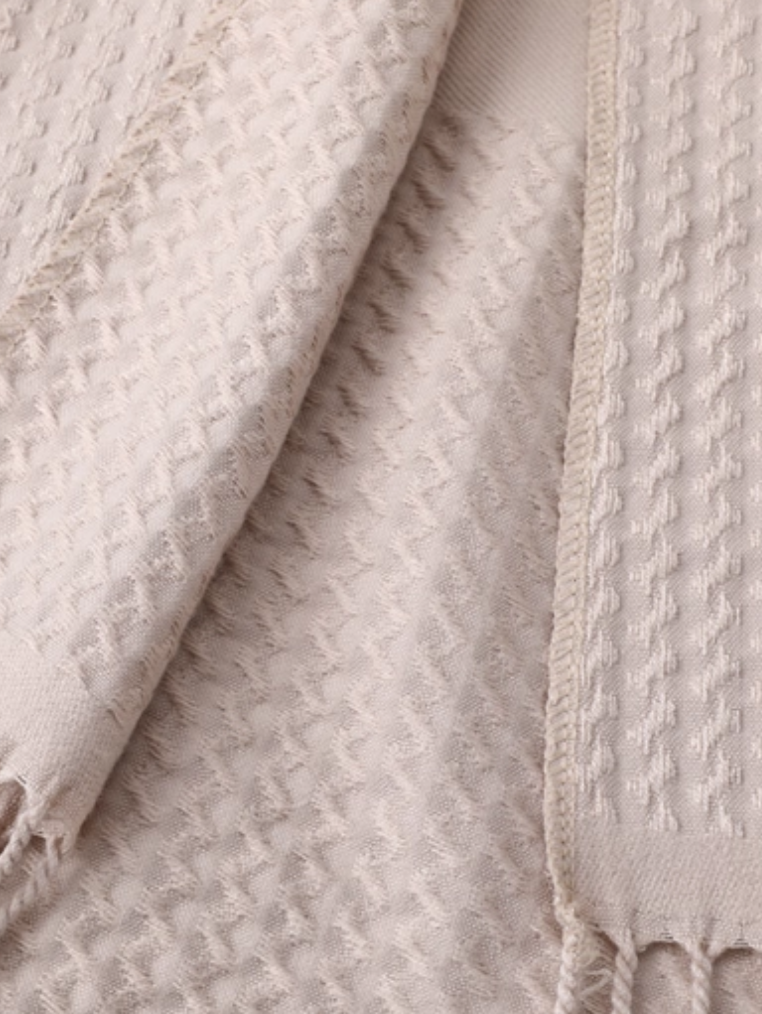 LUXURY FRINGED KNIT SHAWL CAPE SCARF