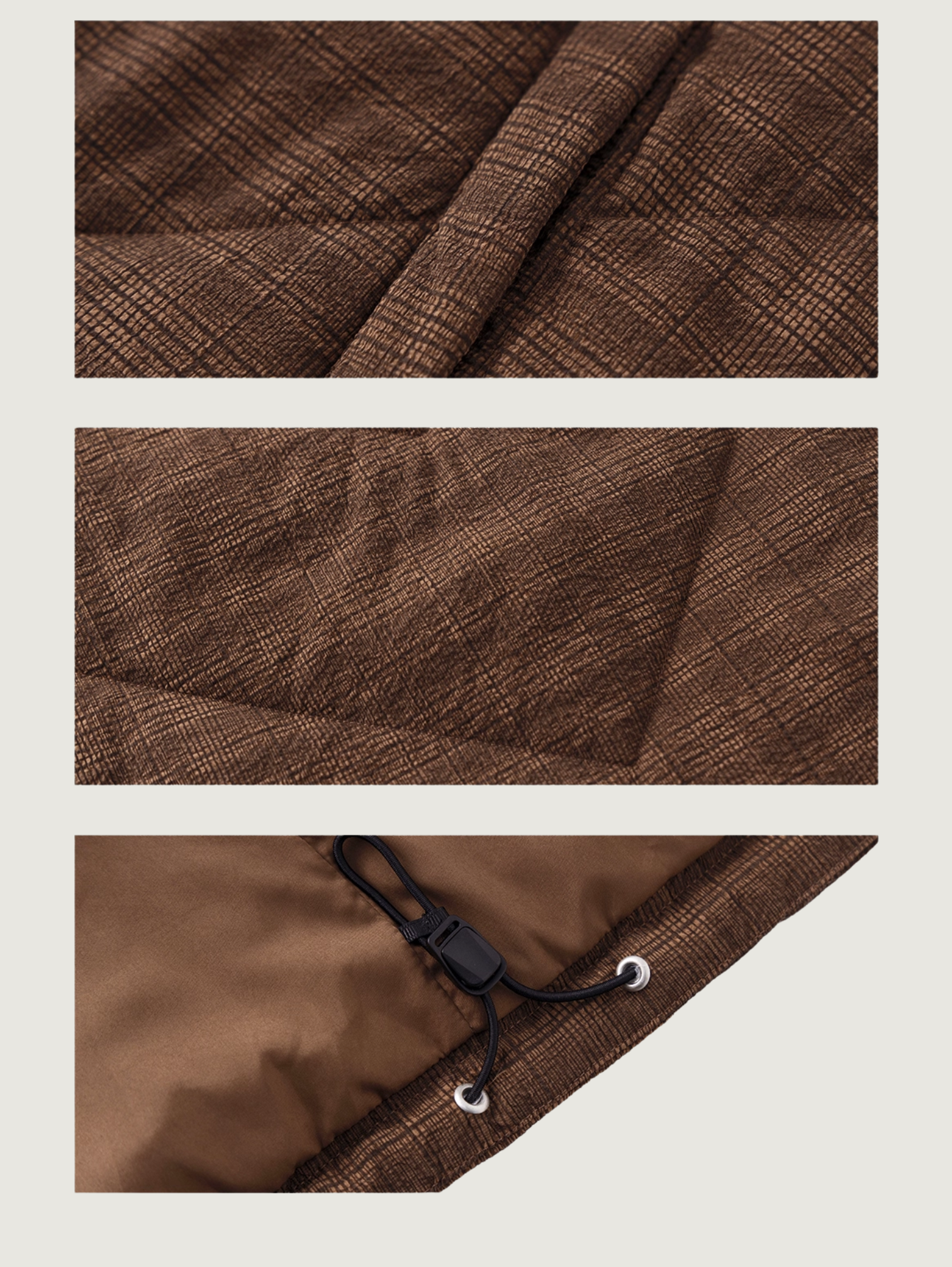 QUILTED STAND COLLAR JACKET