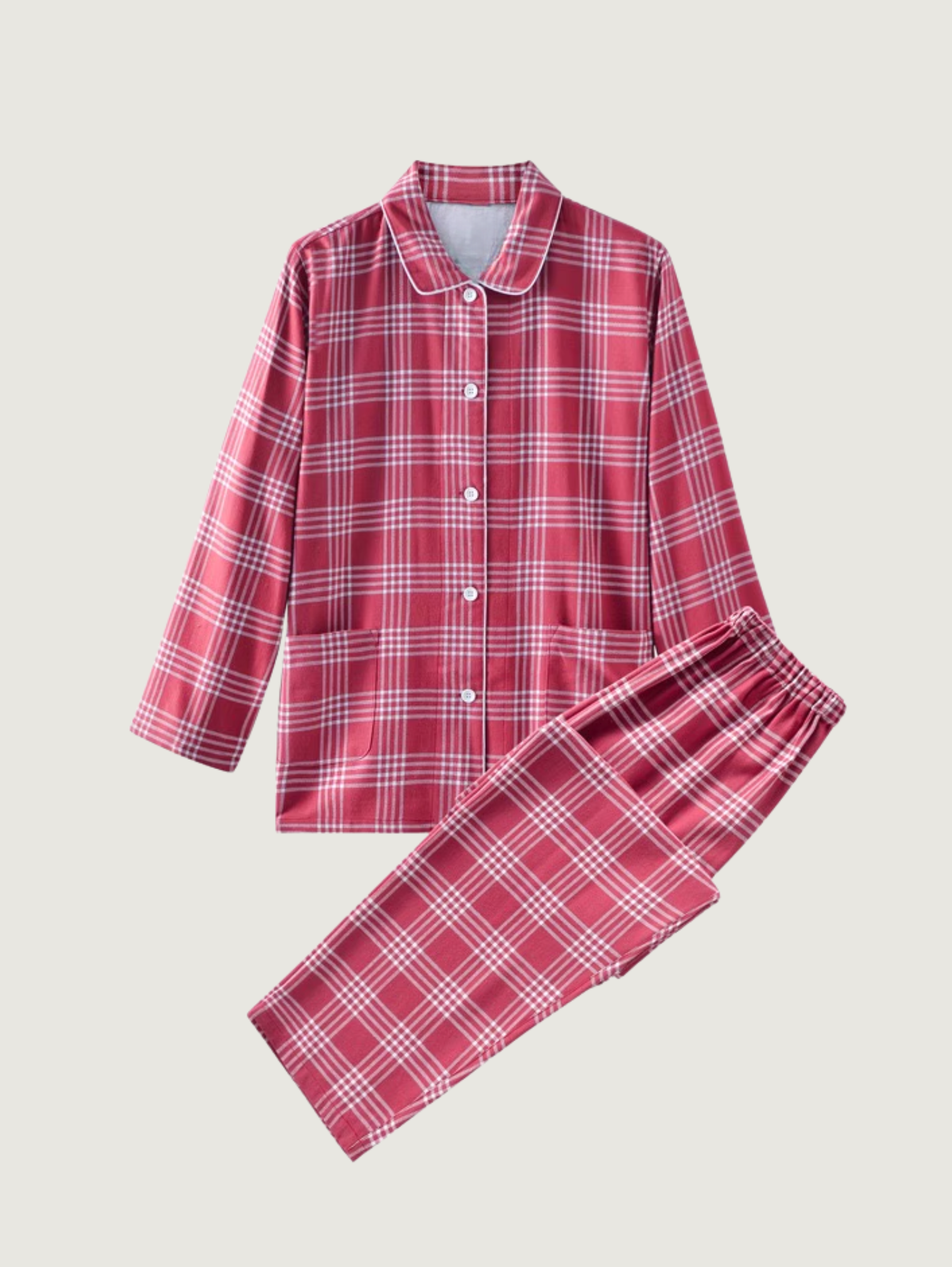 PINK UNISEX PURE COTTON PAJAMA SET