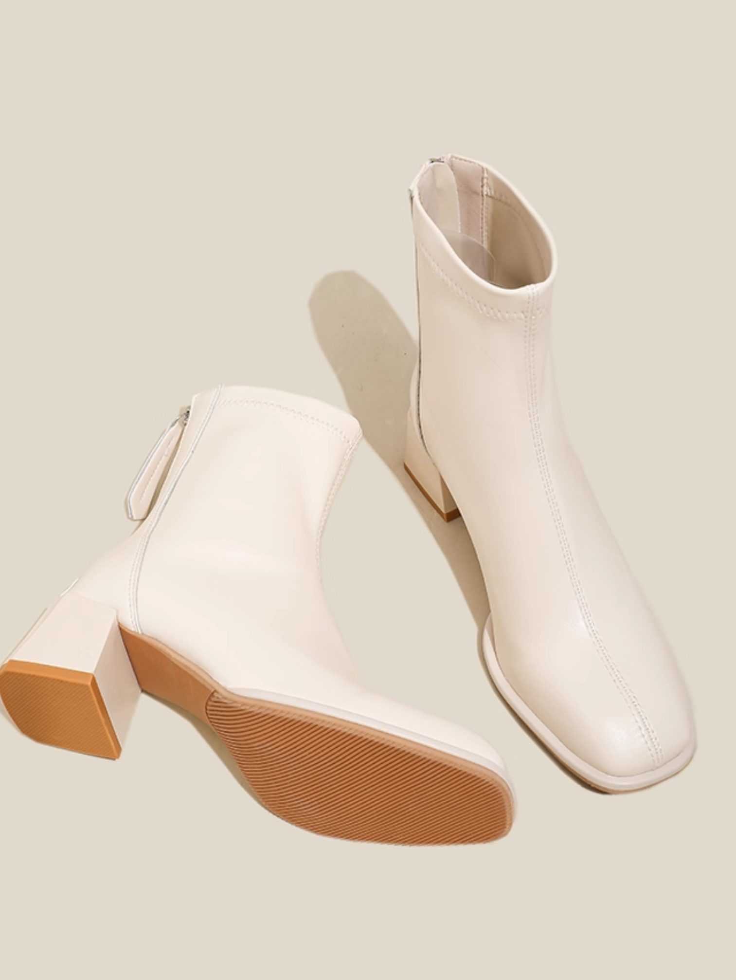 ELEGANT BLOCK HEEL ANKLE BOOTS