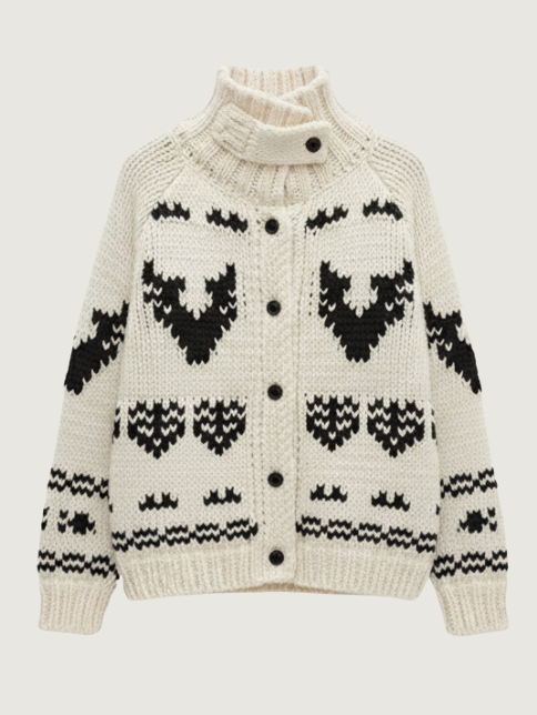 NORDIC FAIR ISLE TURTLENECK SWEATER