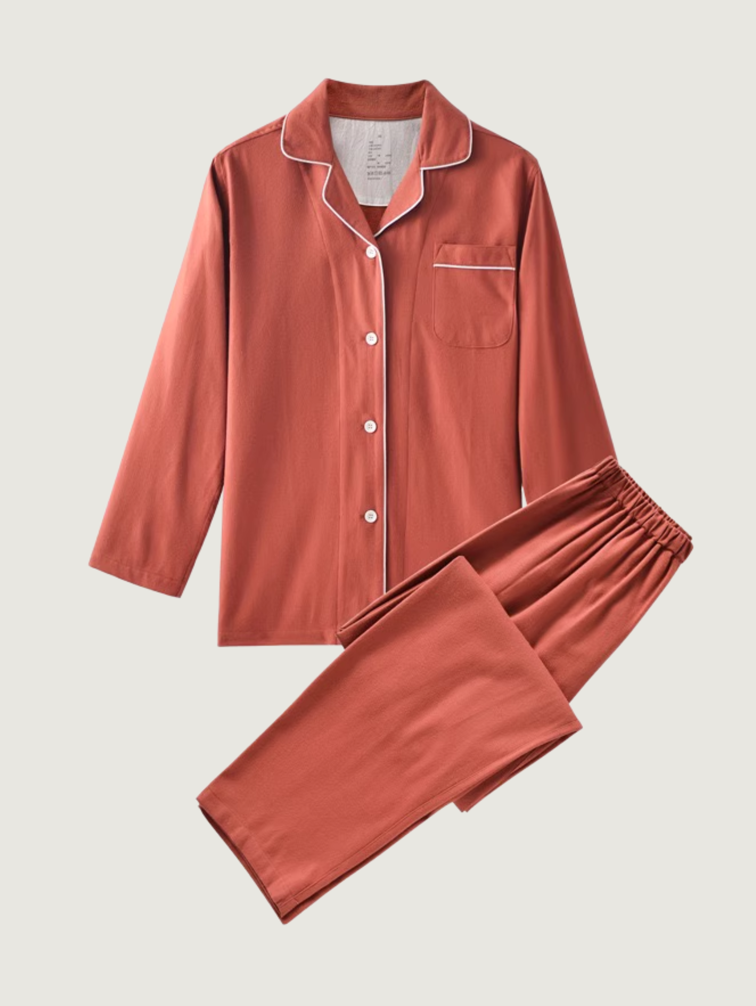 ORANGE UNISEX PURE COTTON PAJAMA SET