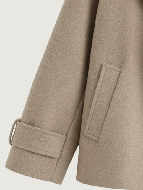 RETRO WOLLEN SUIT COLLAR JACKET