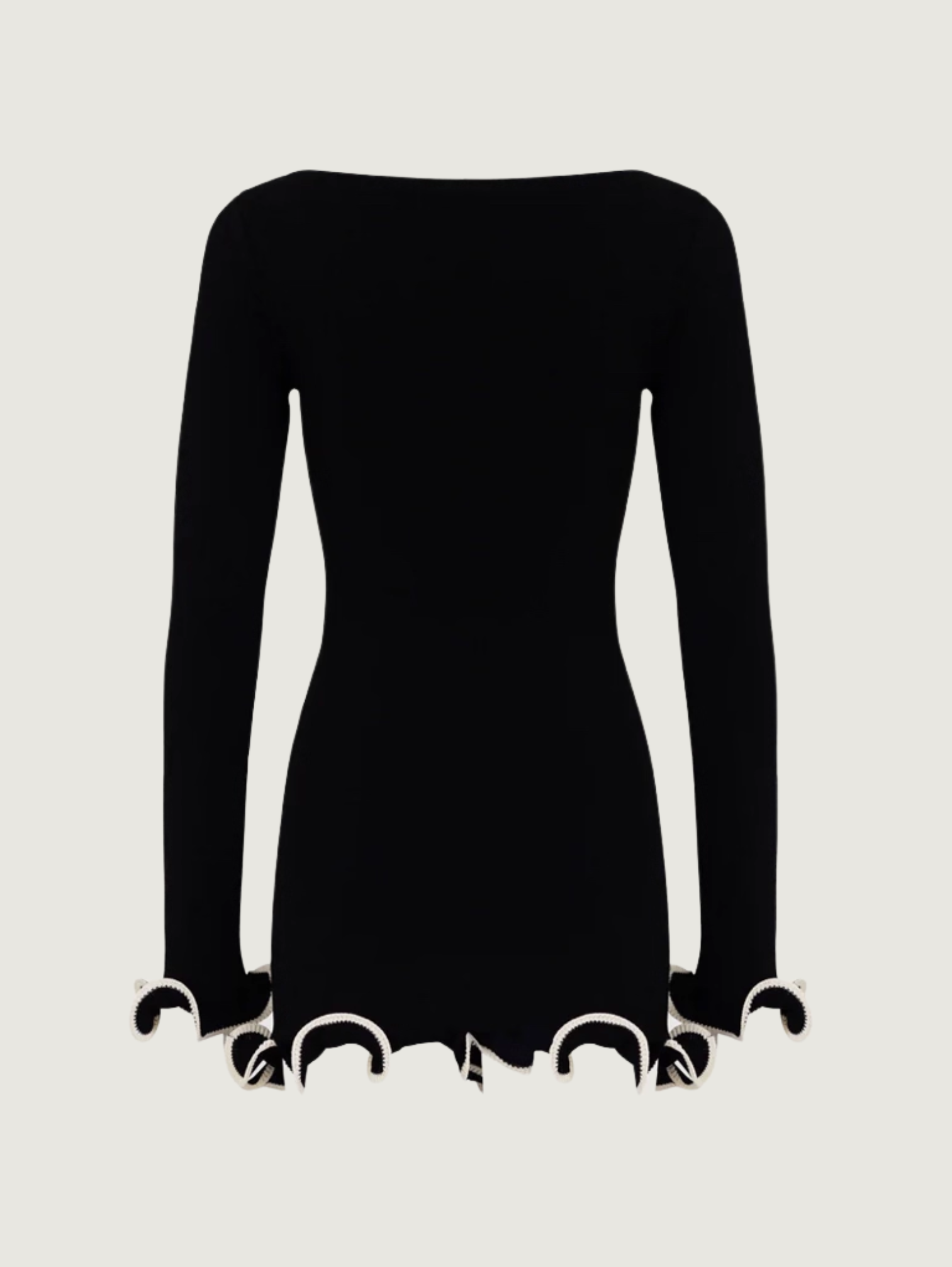 LACE PATCHWORK KNIT DRESS