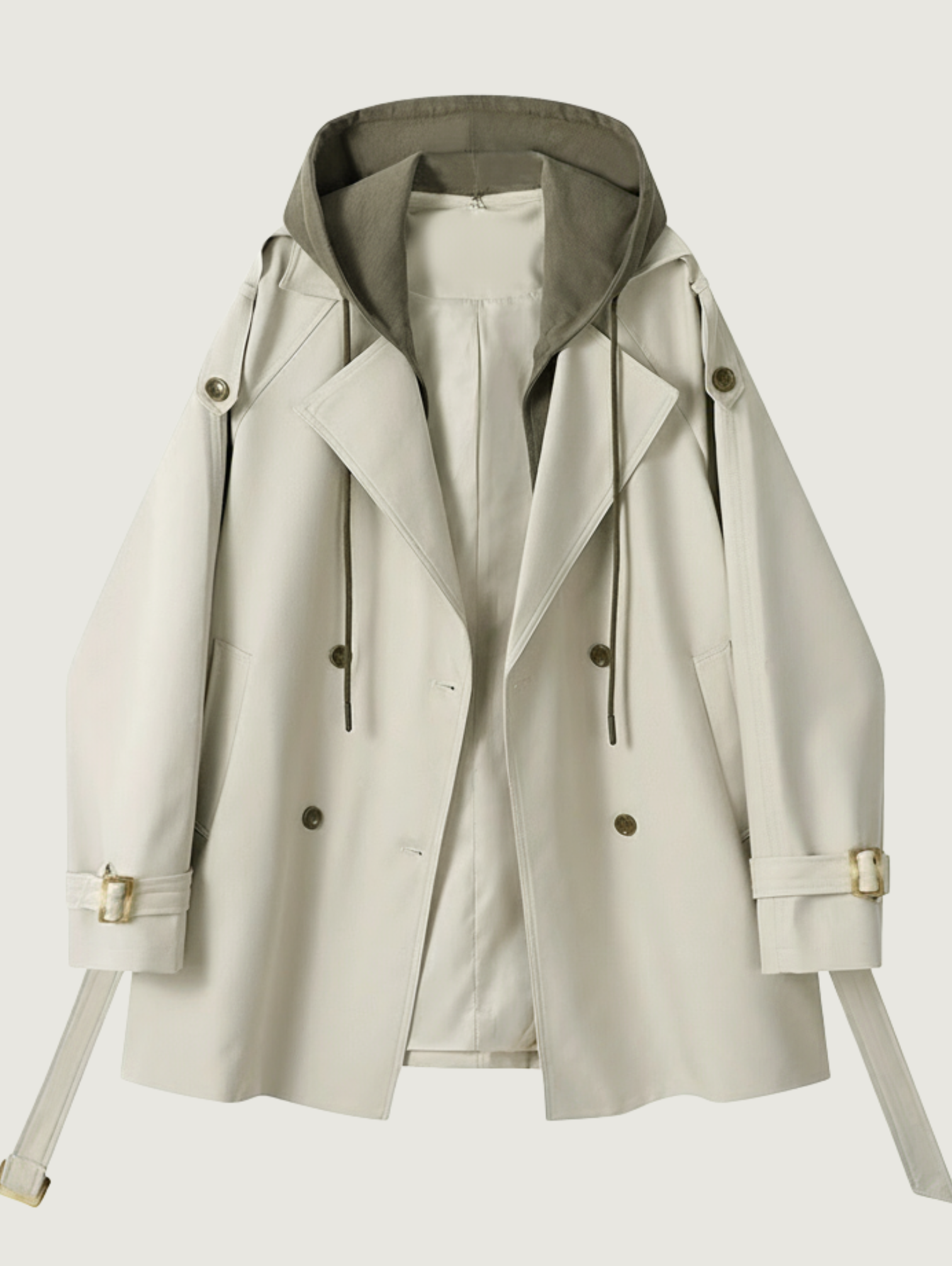 TRENDY MID-LENGTH TRENCH COAT