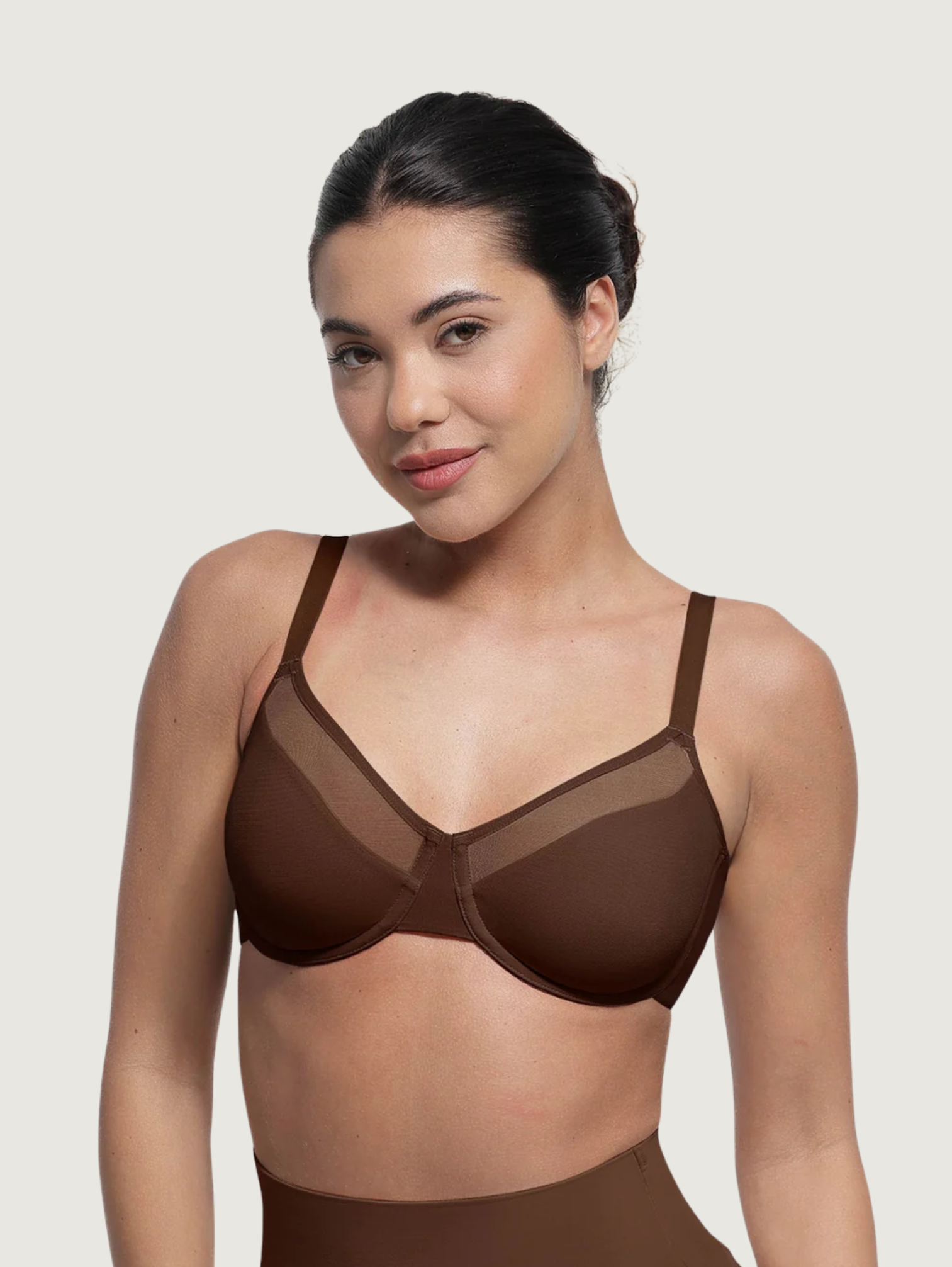 FULL COVERAGE MESH UNDERWIRE BRA