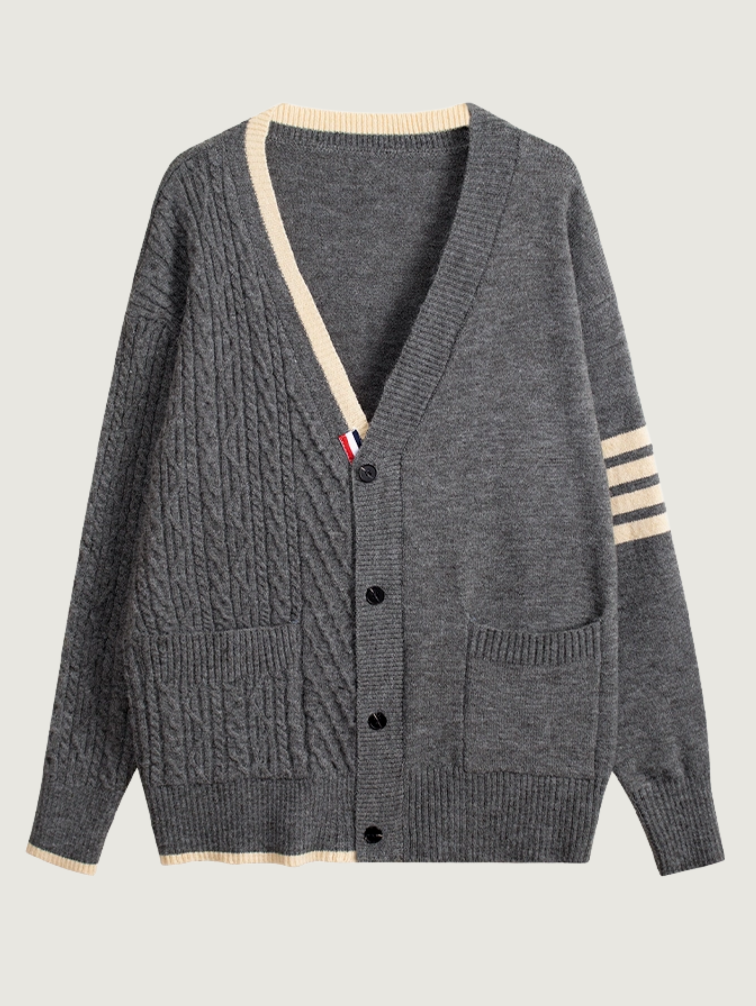 V-NECK KNIT CARDIGAN