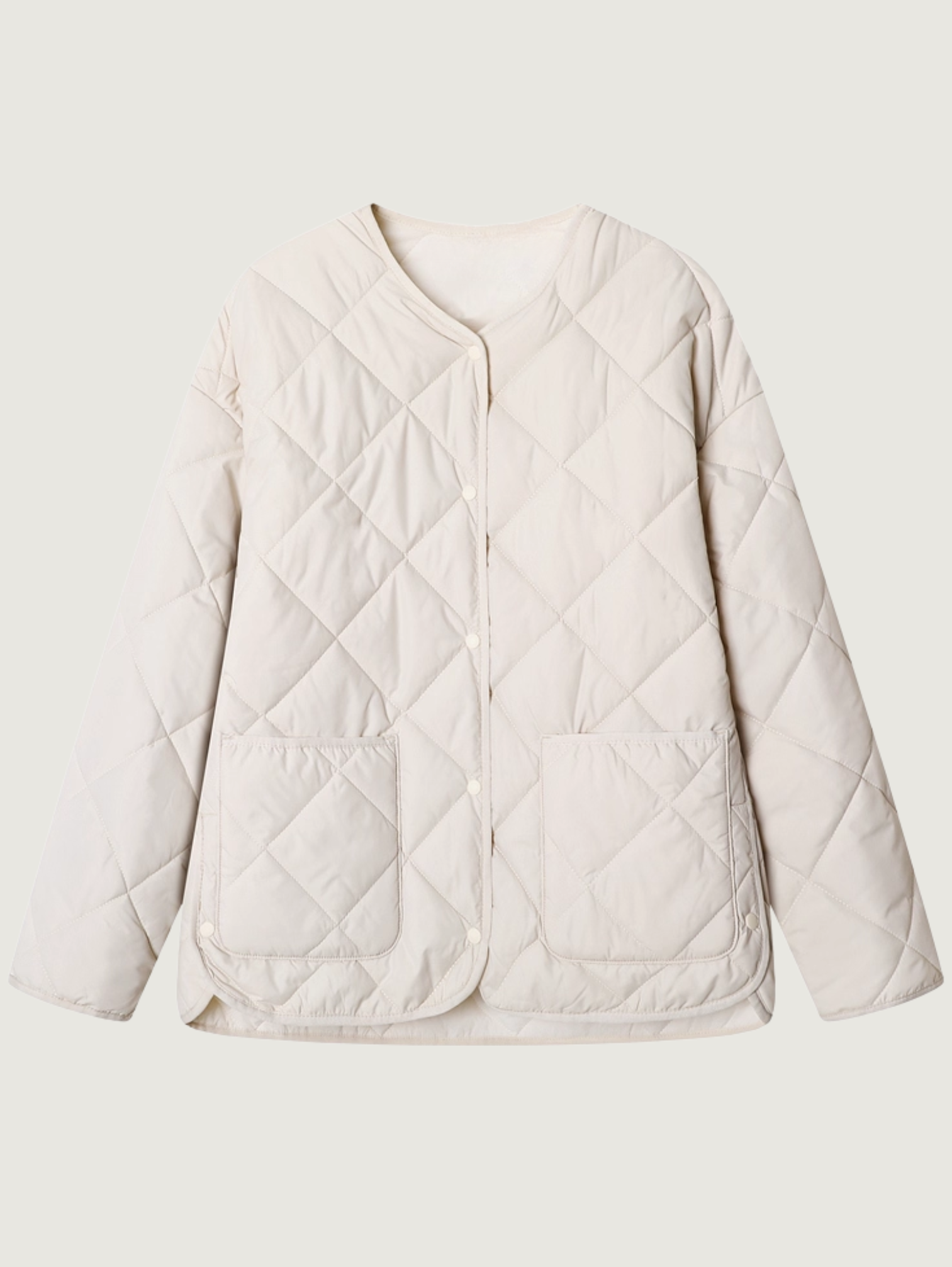 LOOSE FIT QUILTED CASUAL JACKET