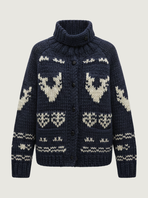 NORDIC FAIR ISLE TURTLENECK SWEATER