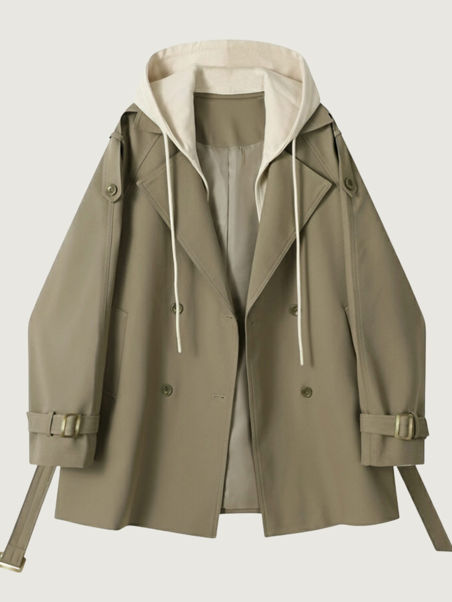 TRENDY MID-LENGTH TRENCH COAT