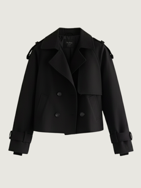 RETRO WOLLEN SUIT COLLAR JACKET