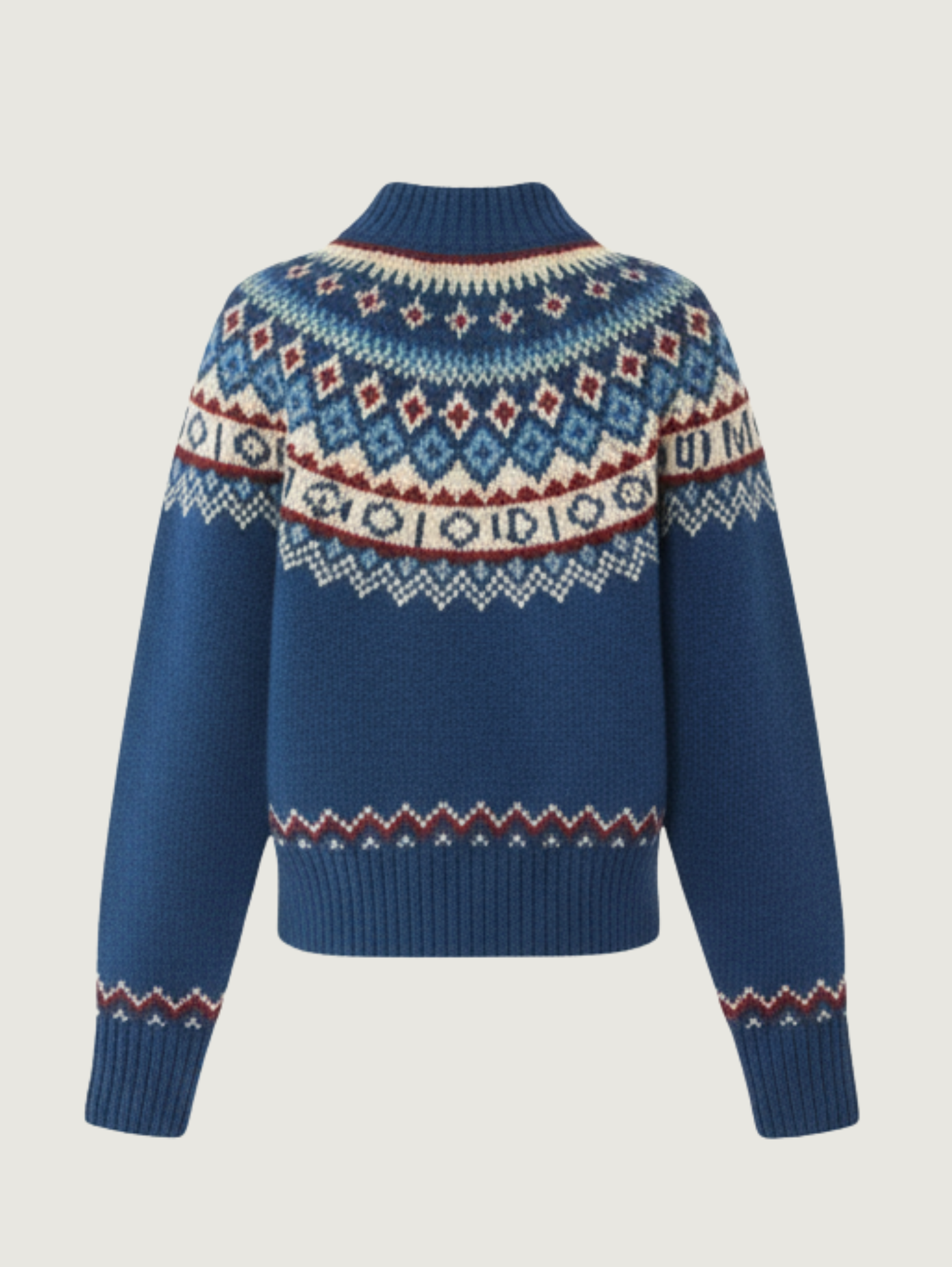 FAIR ISLE TURTLENECK SWEATER