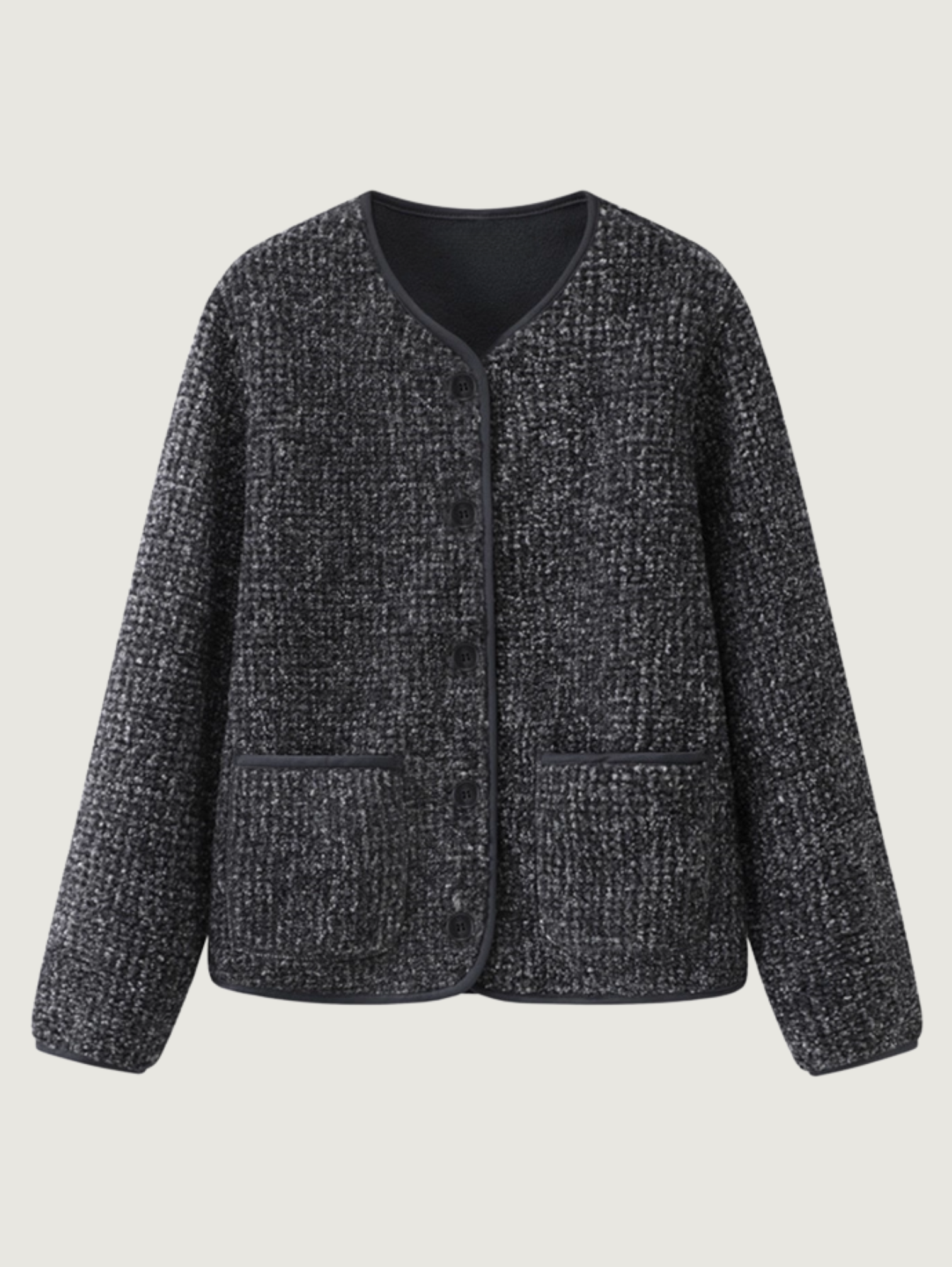 COZY FAUX LAMB FLEECE JACKET