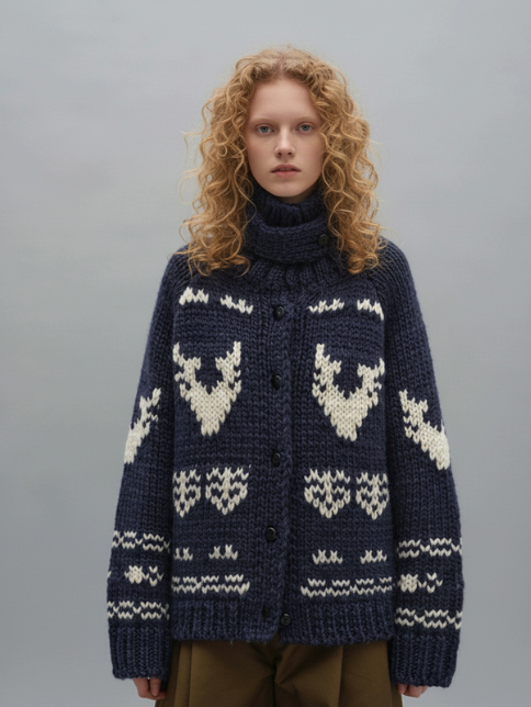 NORDIC FAIR ISLE TURTLENECK SWEATER