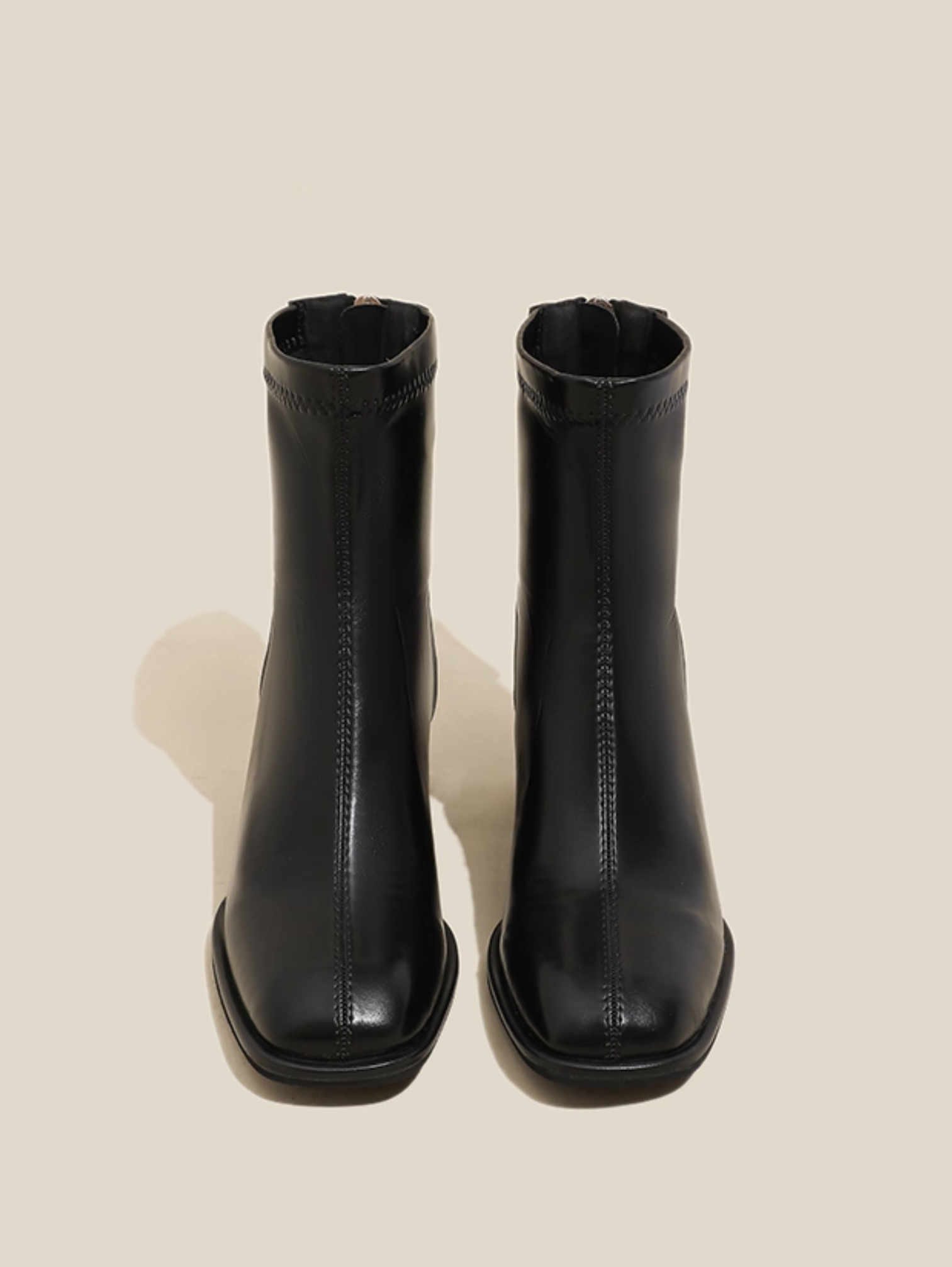 ELEGANT BLOCK HEEL ANKLE BOOTS