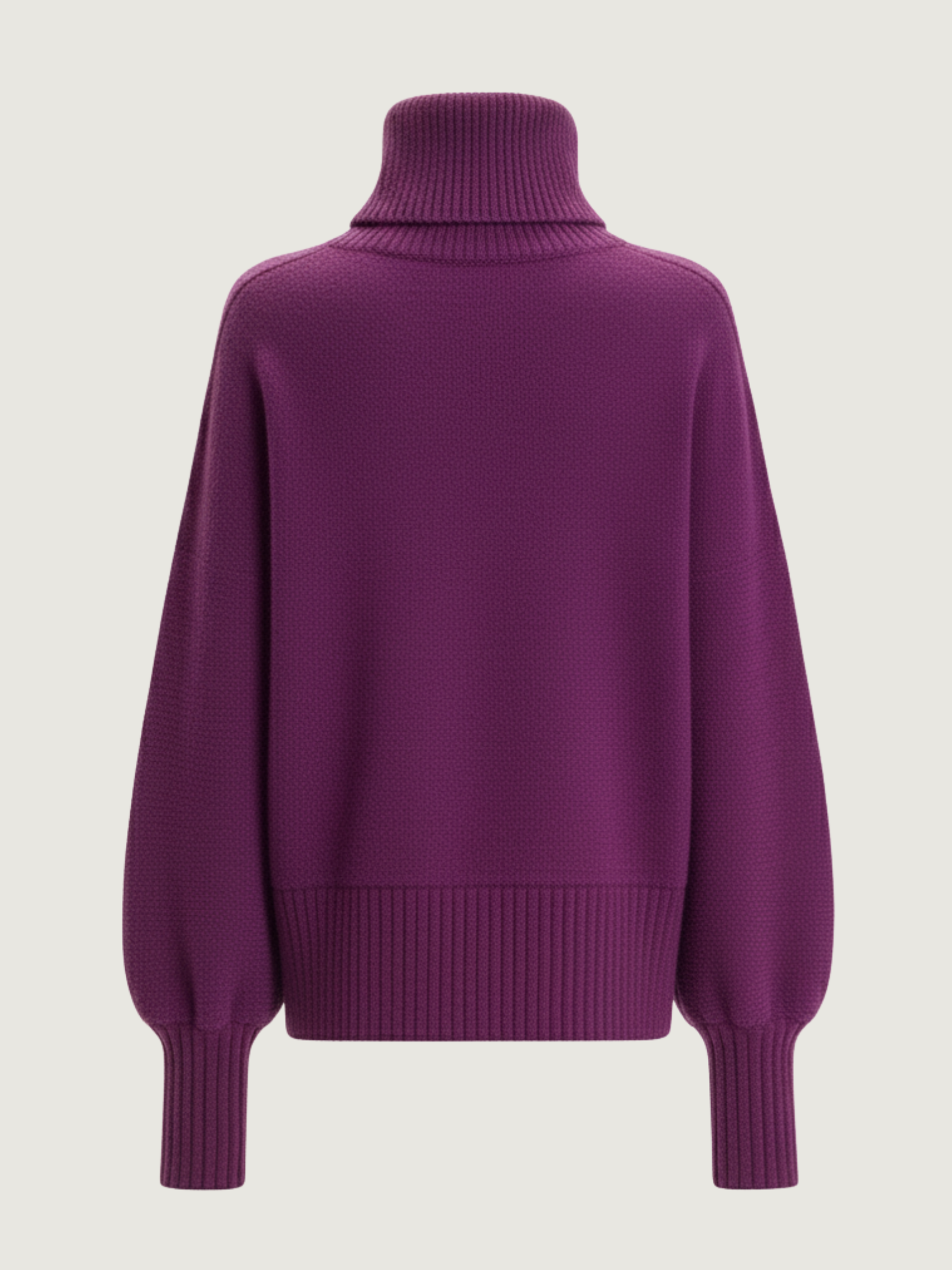 PURPLE TURTLENECK SWEATER