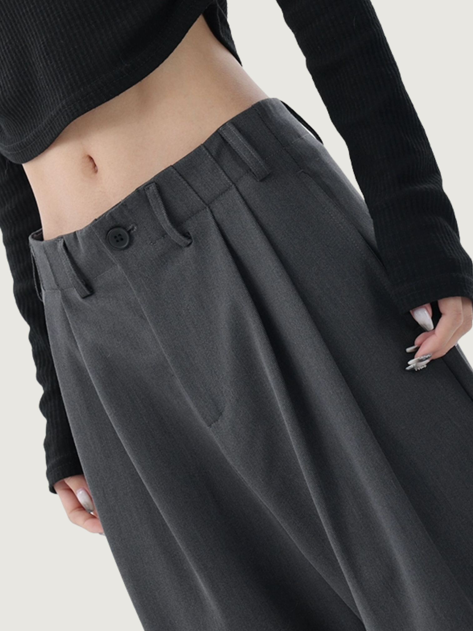 DRAPEY CASUAL SUIT PANTS