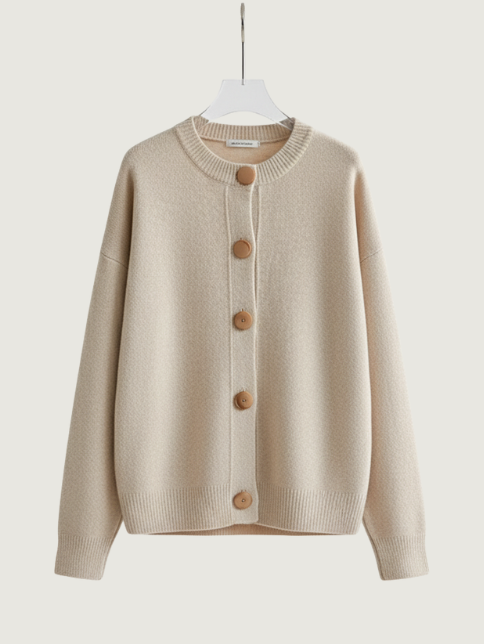 CASUAL LOOSE COLOR-BLOCK SWEATER CARDIGAN