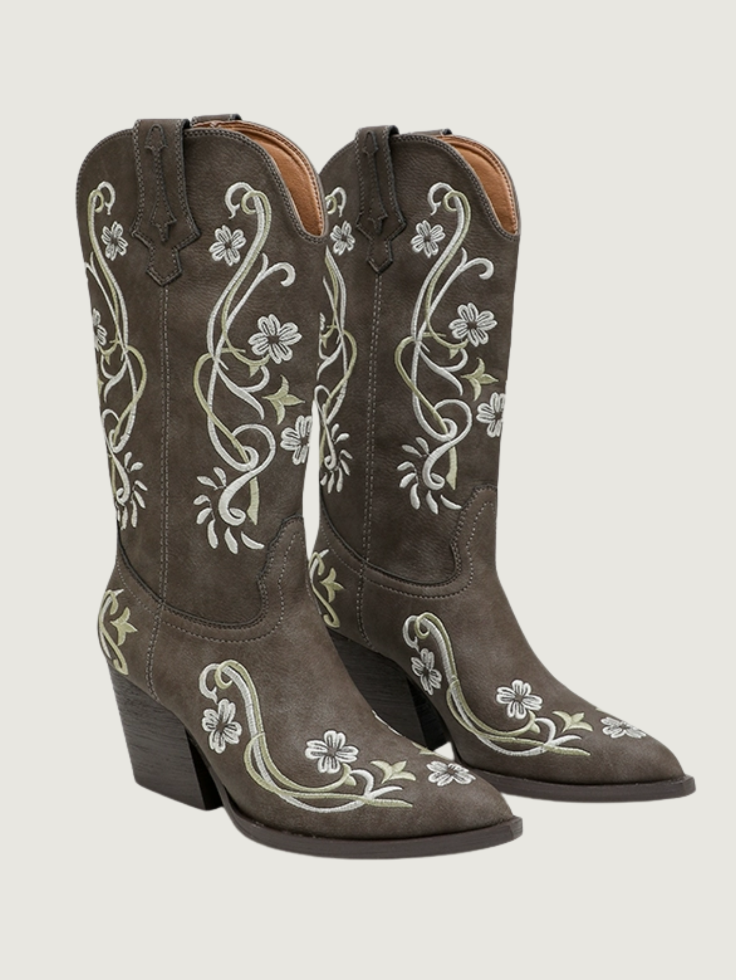 WESTERN COWBOY MID-CALF BOOTS