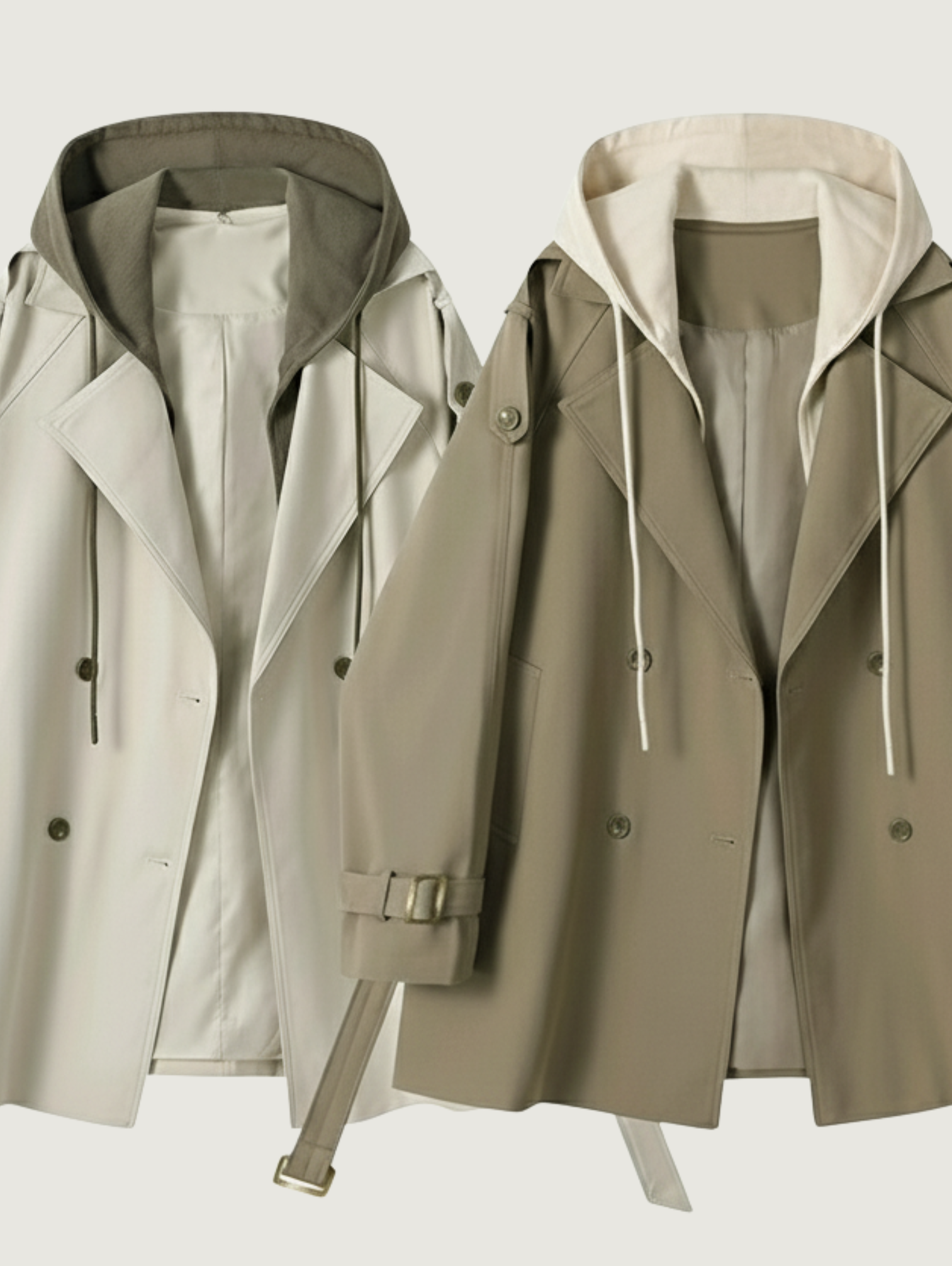 TRENDY MID-LENGTH TRENCH COAT