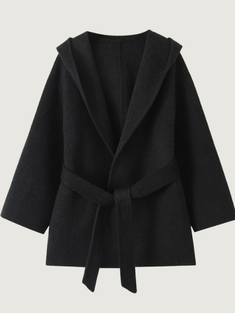 WOLLEN BATHROBE DOUBLE-SIDED STYLE COAT
