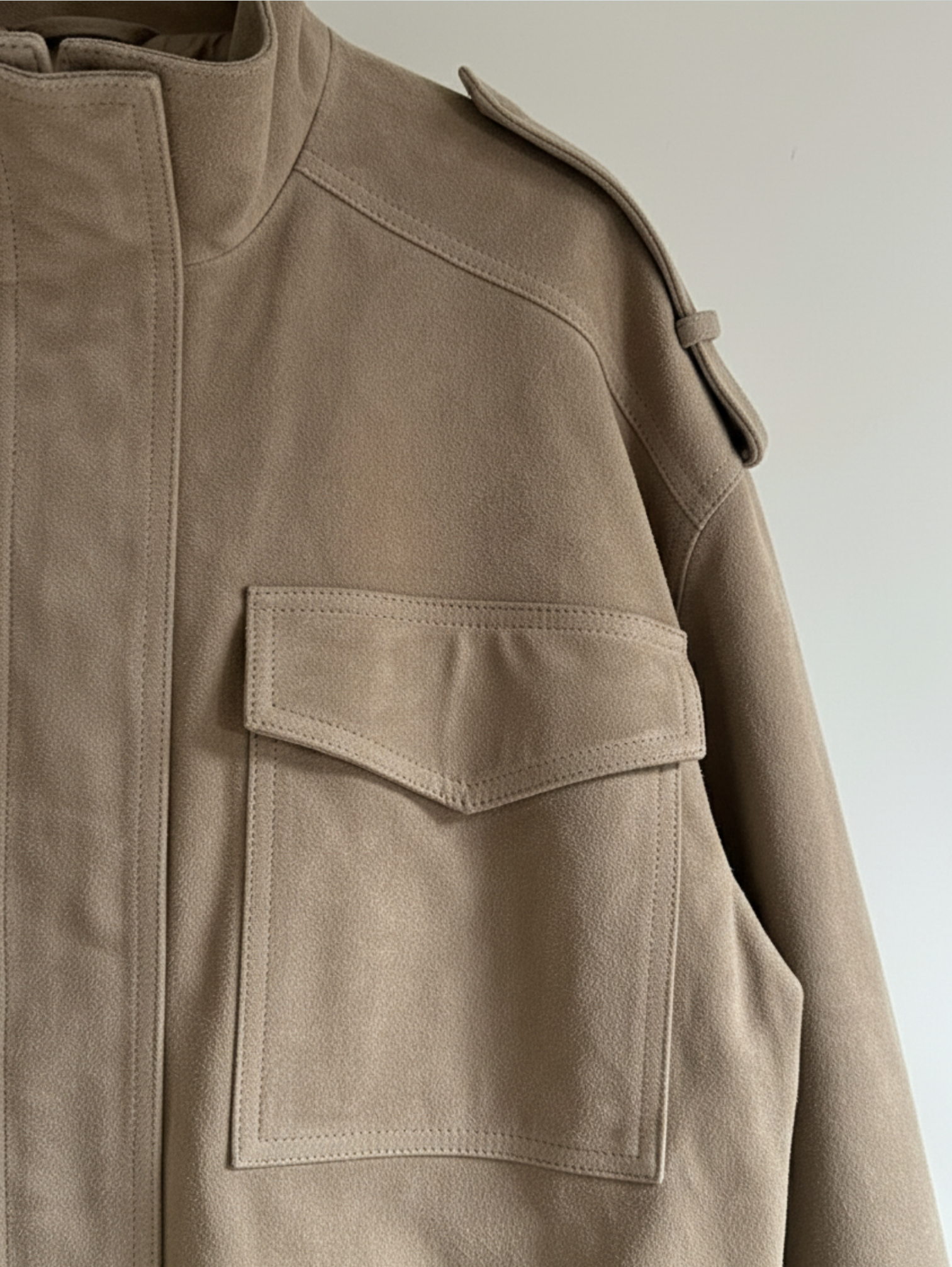 SUEDE TEXTURE BOMBER JACKET